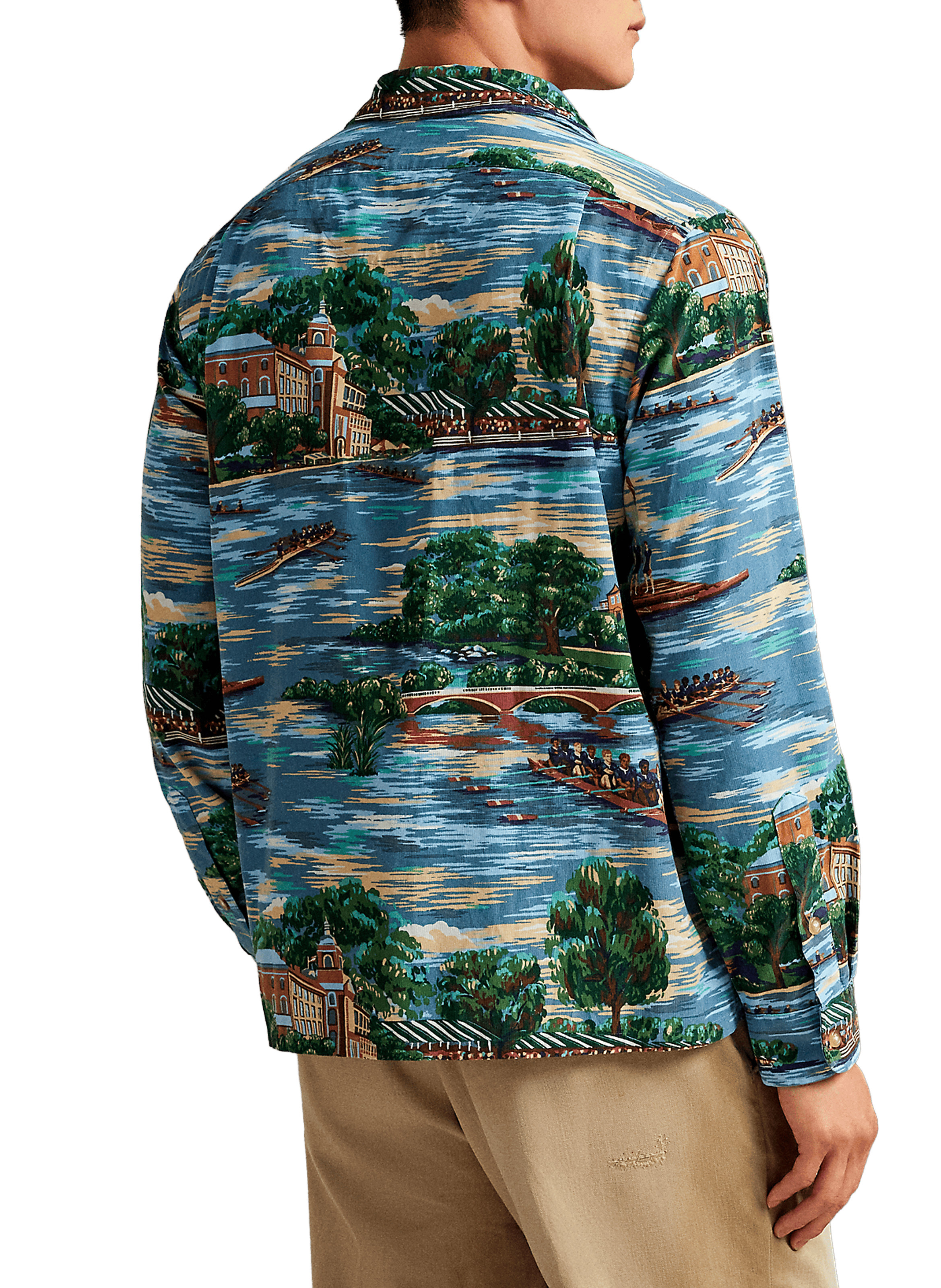 Classic collar shirt with cotton print POLO RALPH LAUREN Multicolour