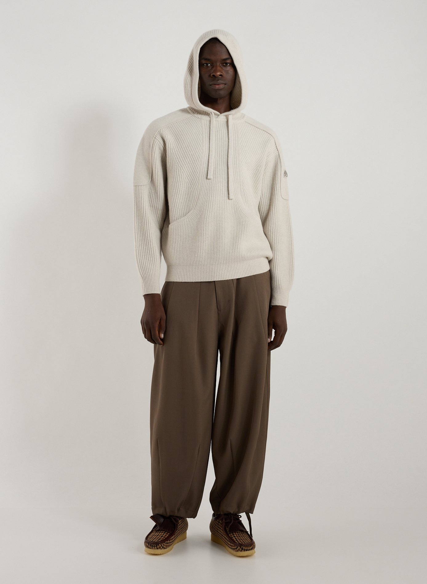 Wool hoodie MOOSE KNUCKLES Beige