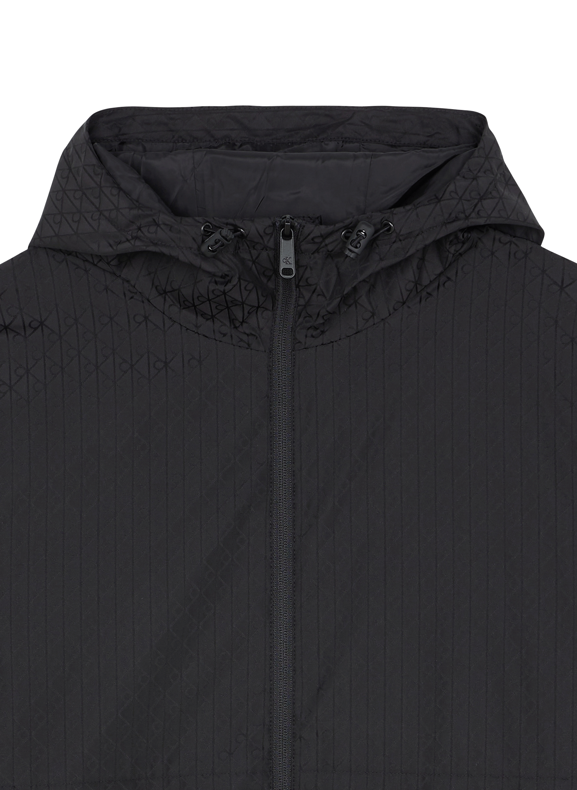 Veste coupe-vent droite  CALVIN KLEIN Noir