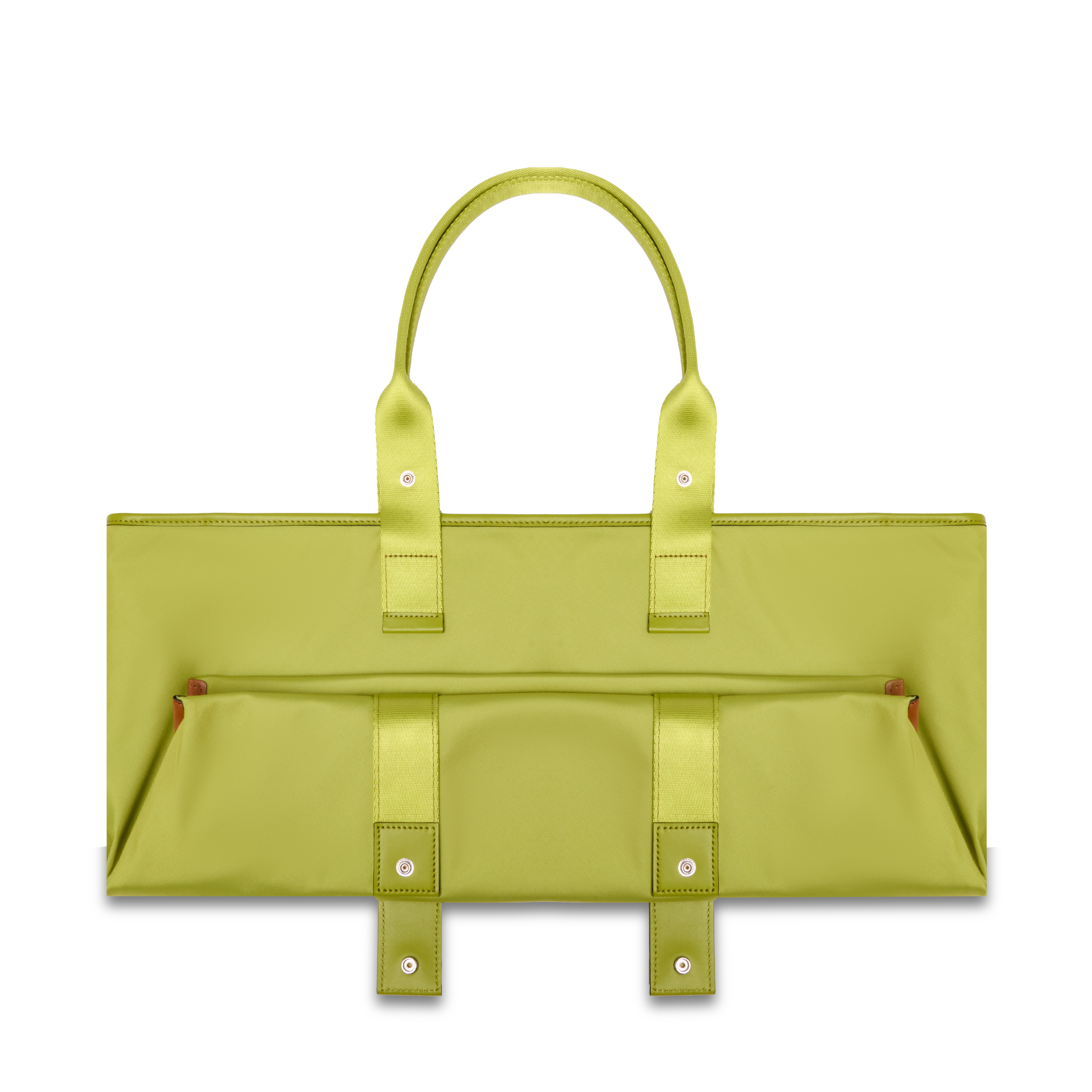 Sac cabas zippé l mistral rollable de lancel en nylon LANCEL Vert