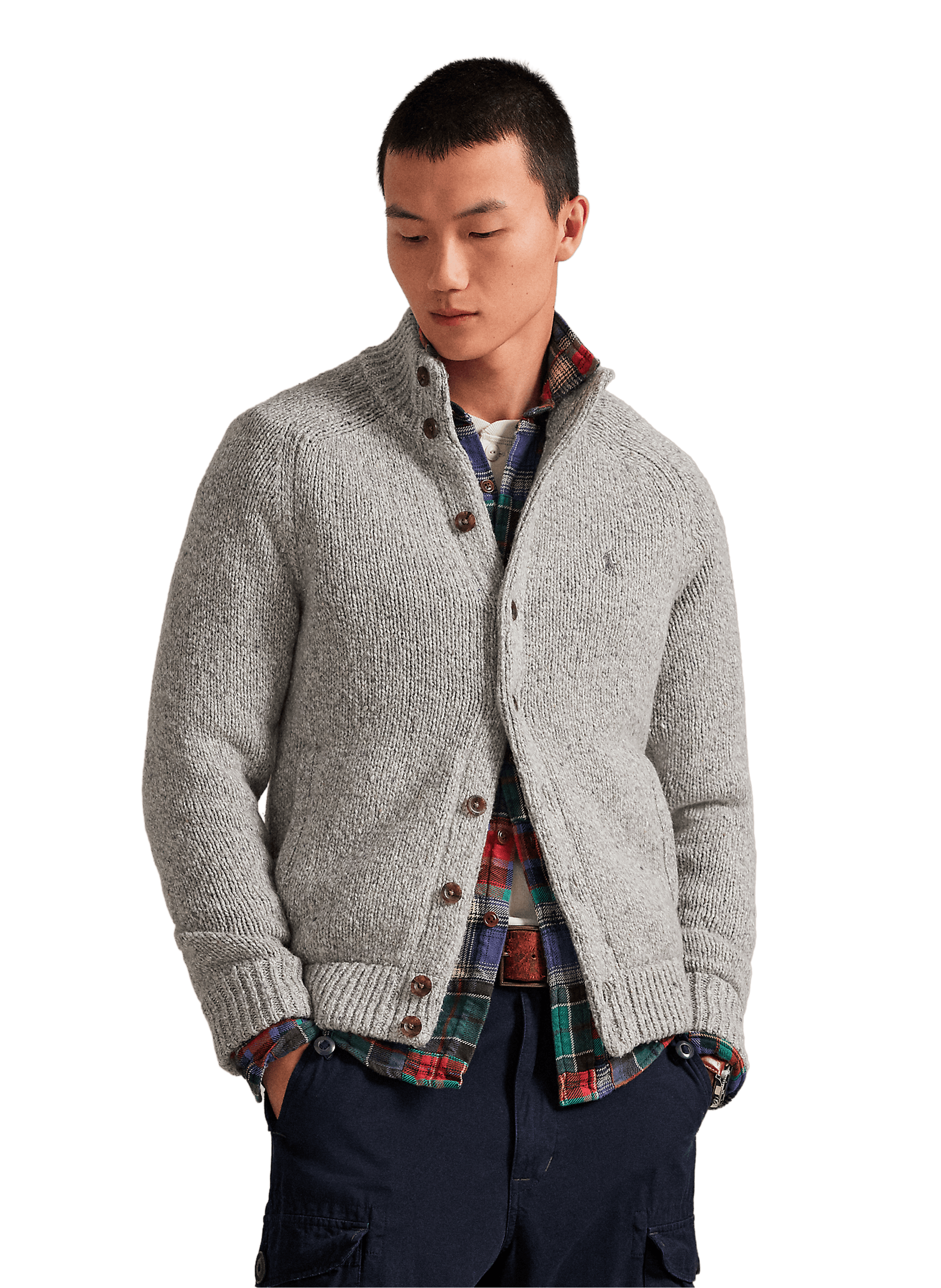 Gilet en laine mélangée POLO RALPH LAUREN Gris