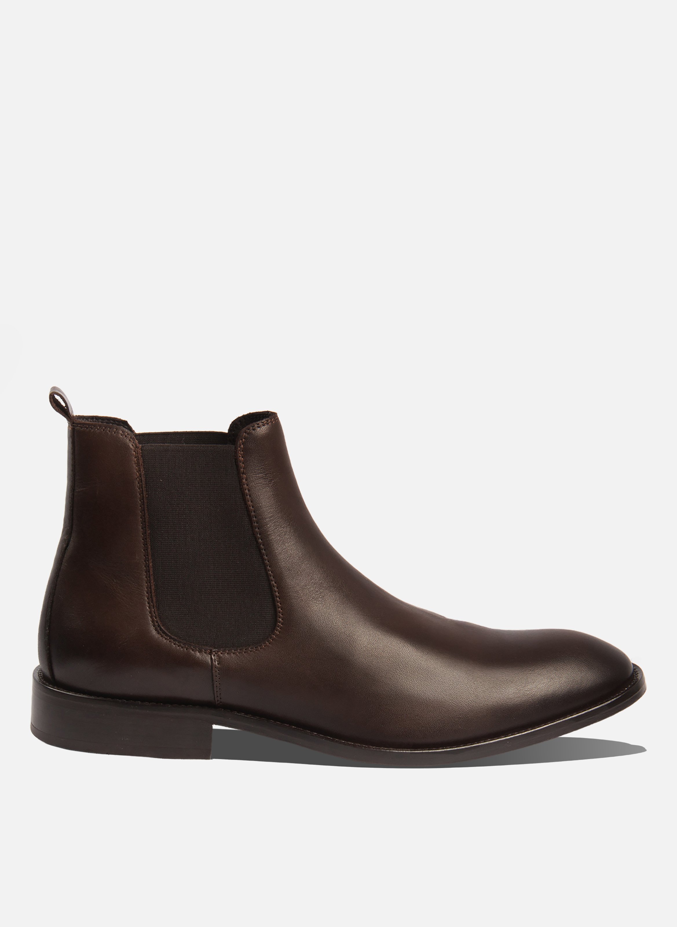 Chelsea boots martin cuir cognac JULES & JENN Marron