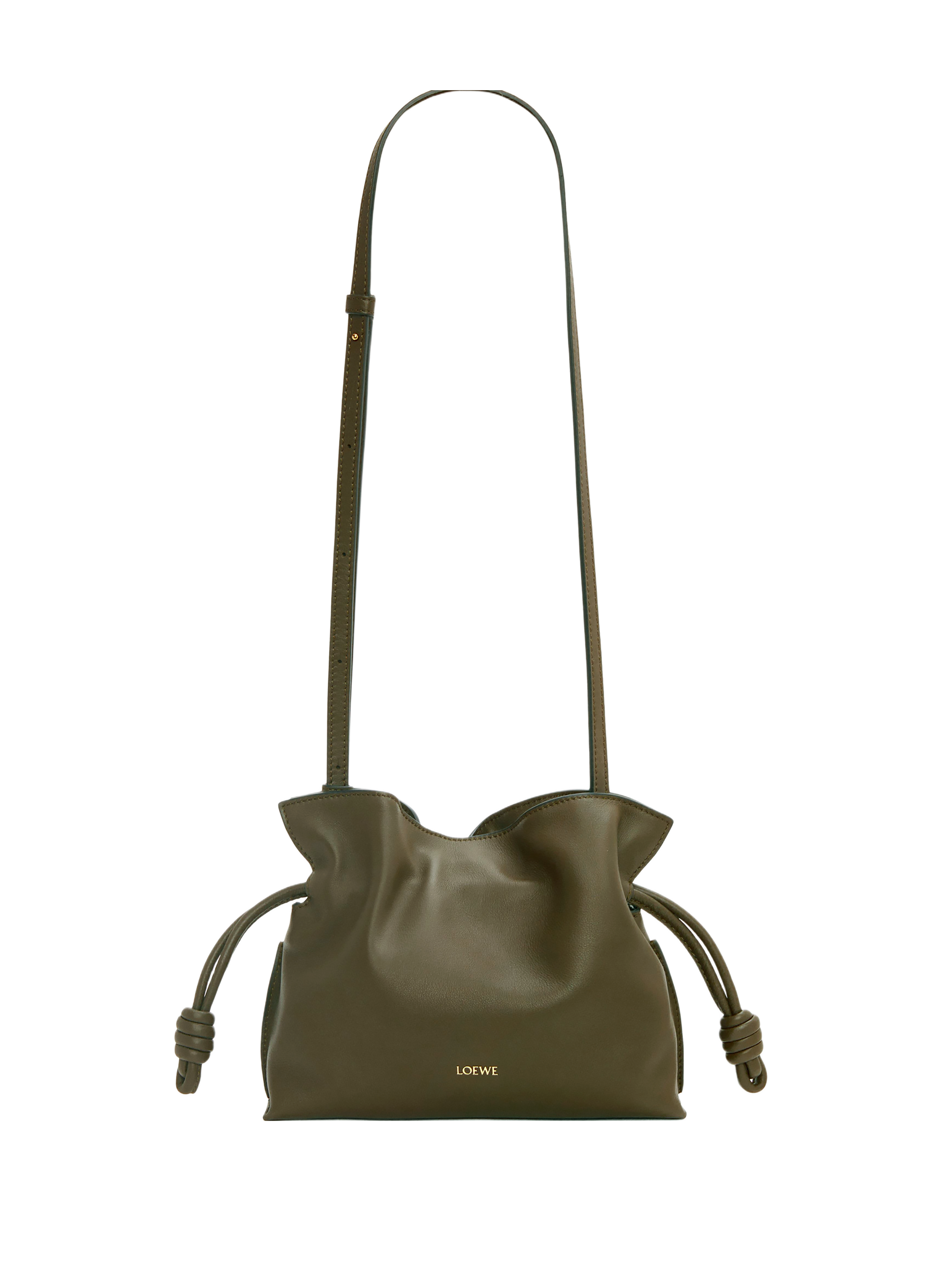 Mini Flamenco clutch in nappa calf leather LOEWE Khaki