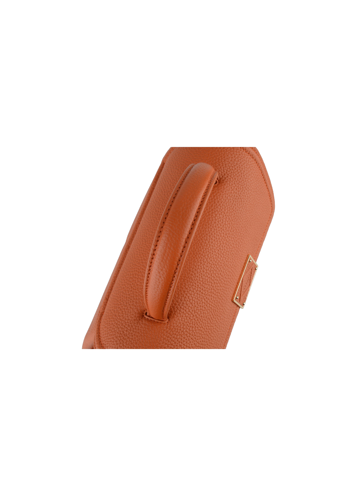 Carat | Sac à main PM en cuir de vachette POURCHET Orange