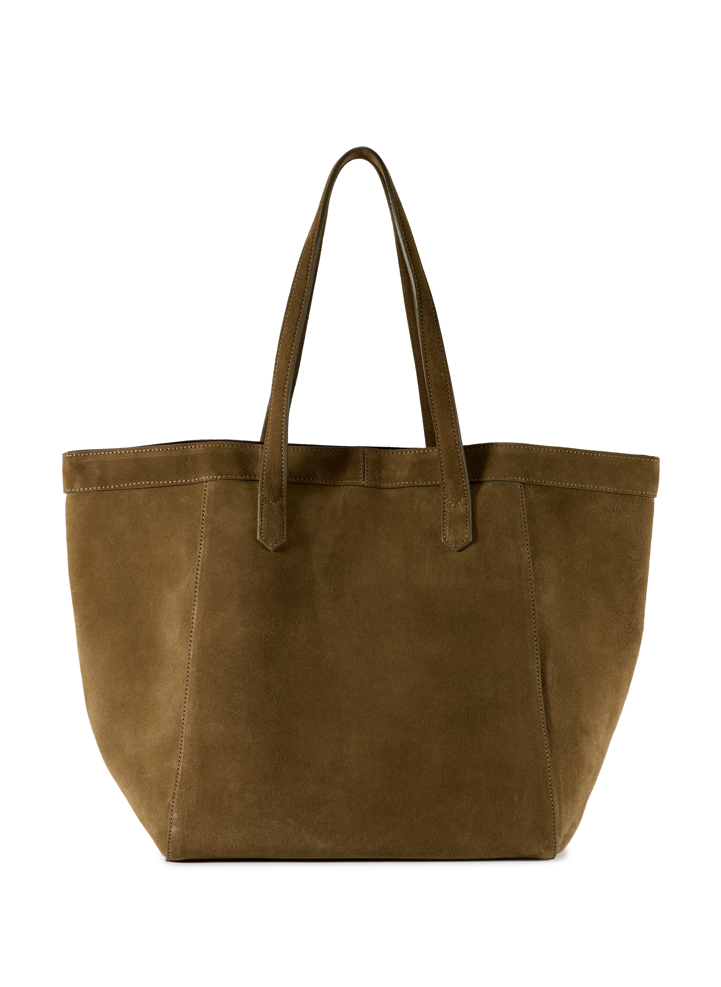 Sac cabas Enzo en cuir suédé SAISON 1865 Kaki