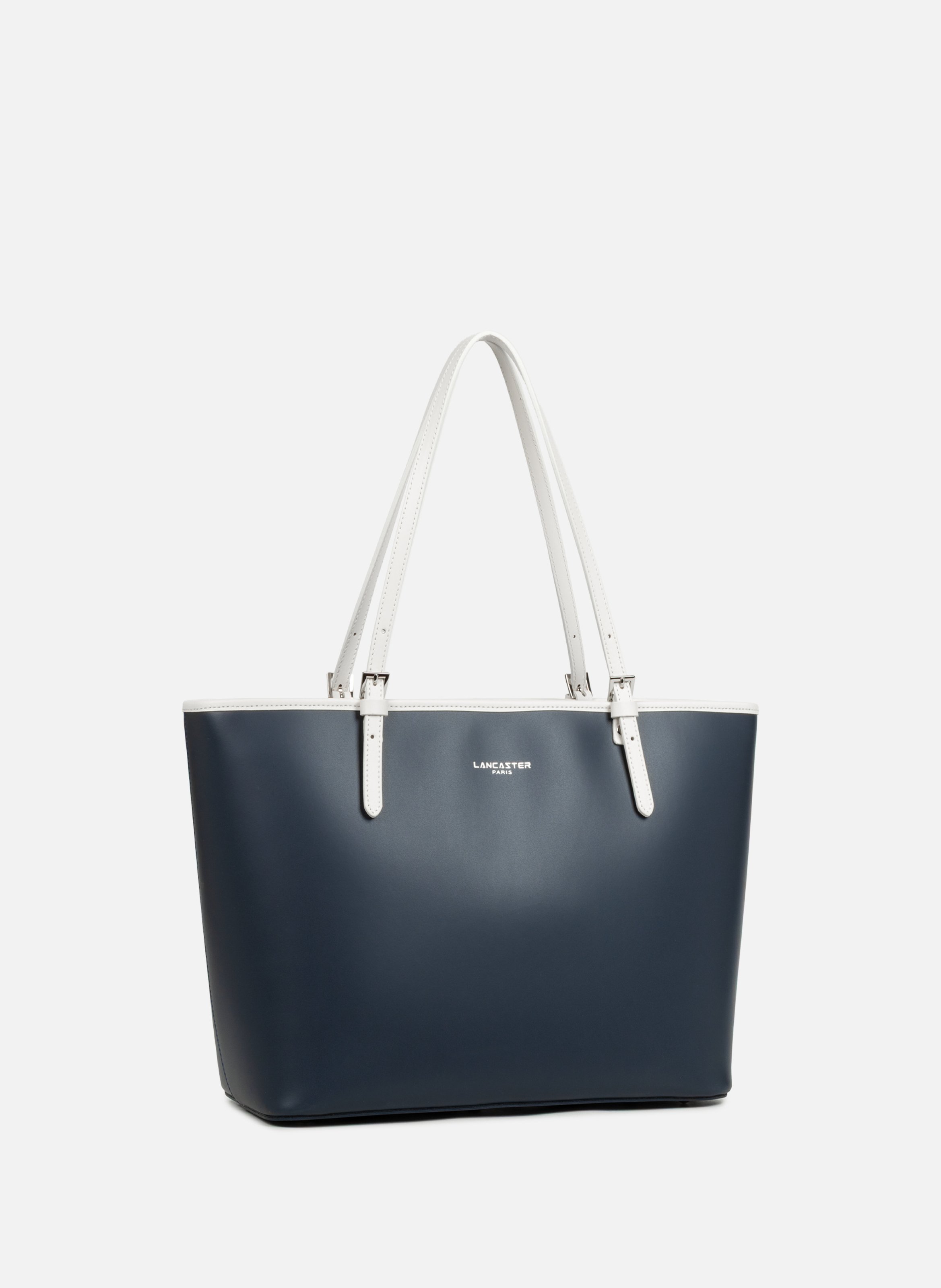 Grand sac cabas épaule - smooth LANCASTER Bleu