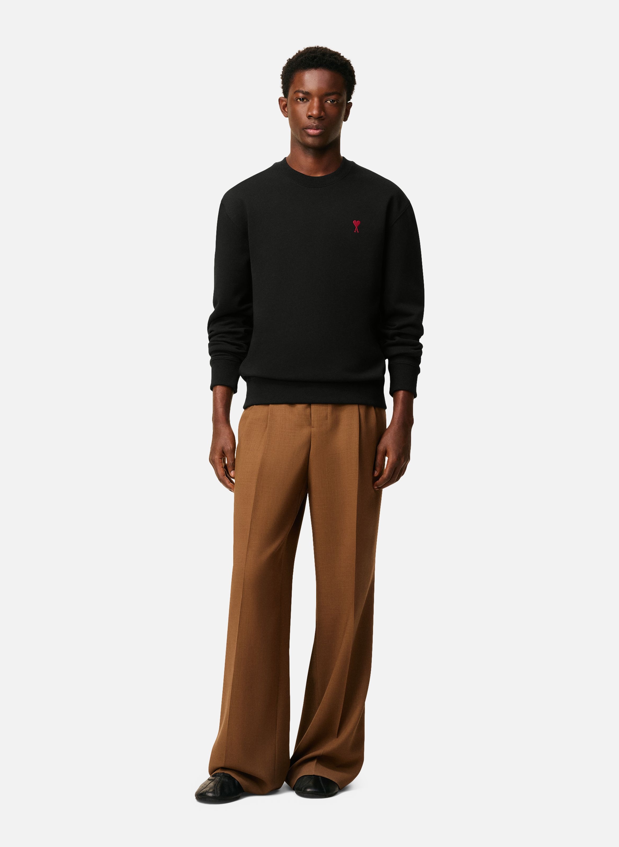 Sweatshirt Ami de Coeur Rouge unisexe AMI PARIS Noir