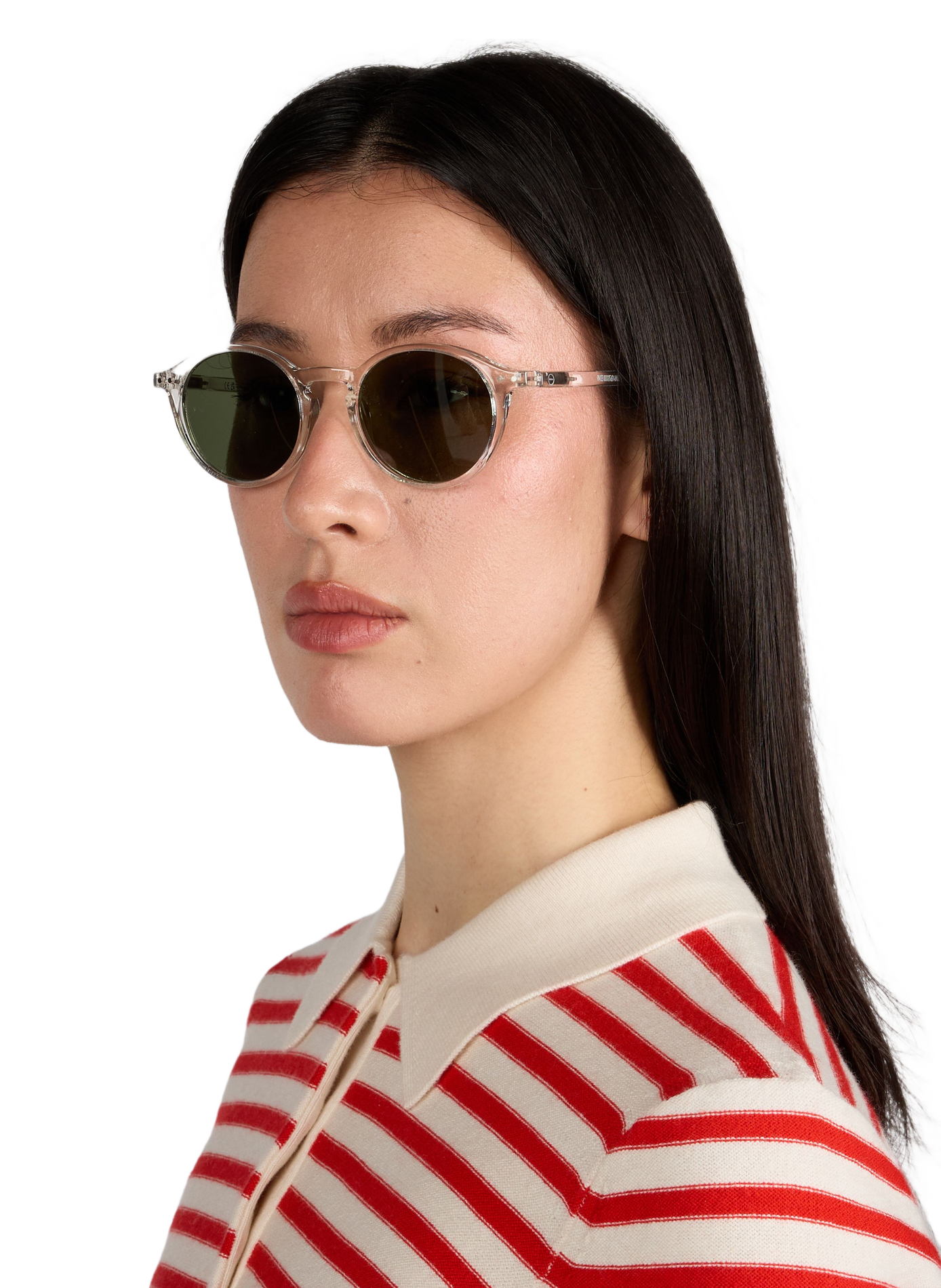Transparent and round sunglasses IZIPIZI Transparent