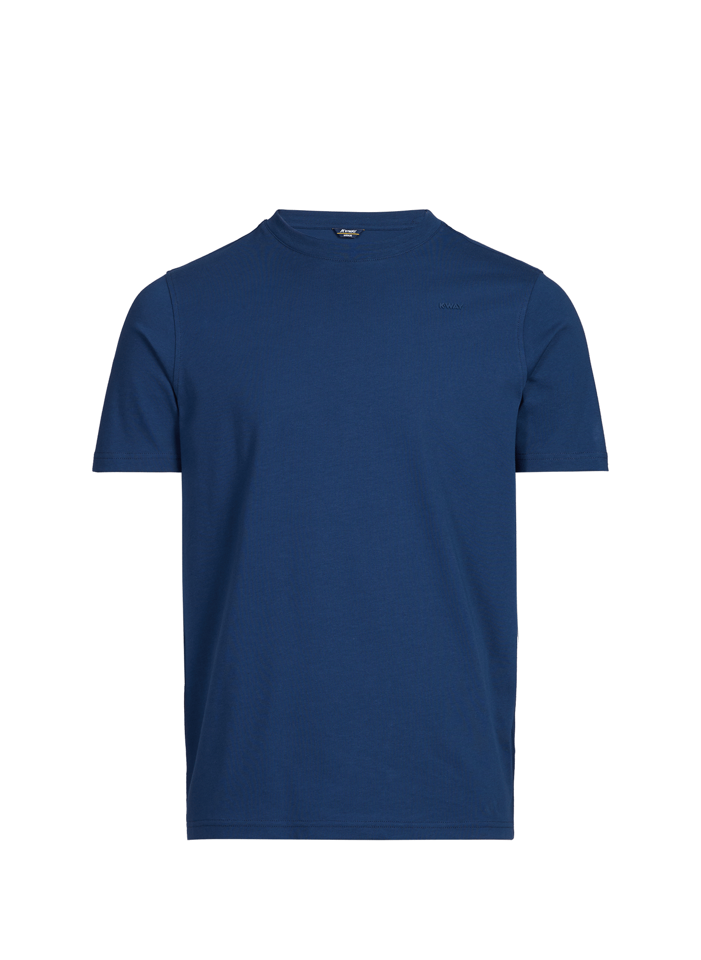 T-shirt col rond en coton K-WAY Bleu