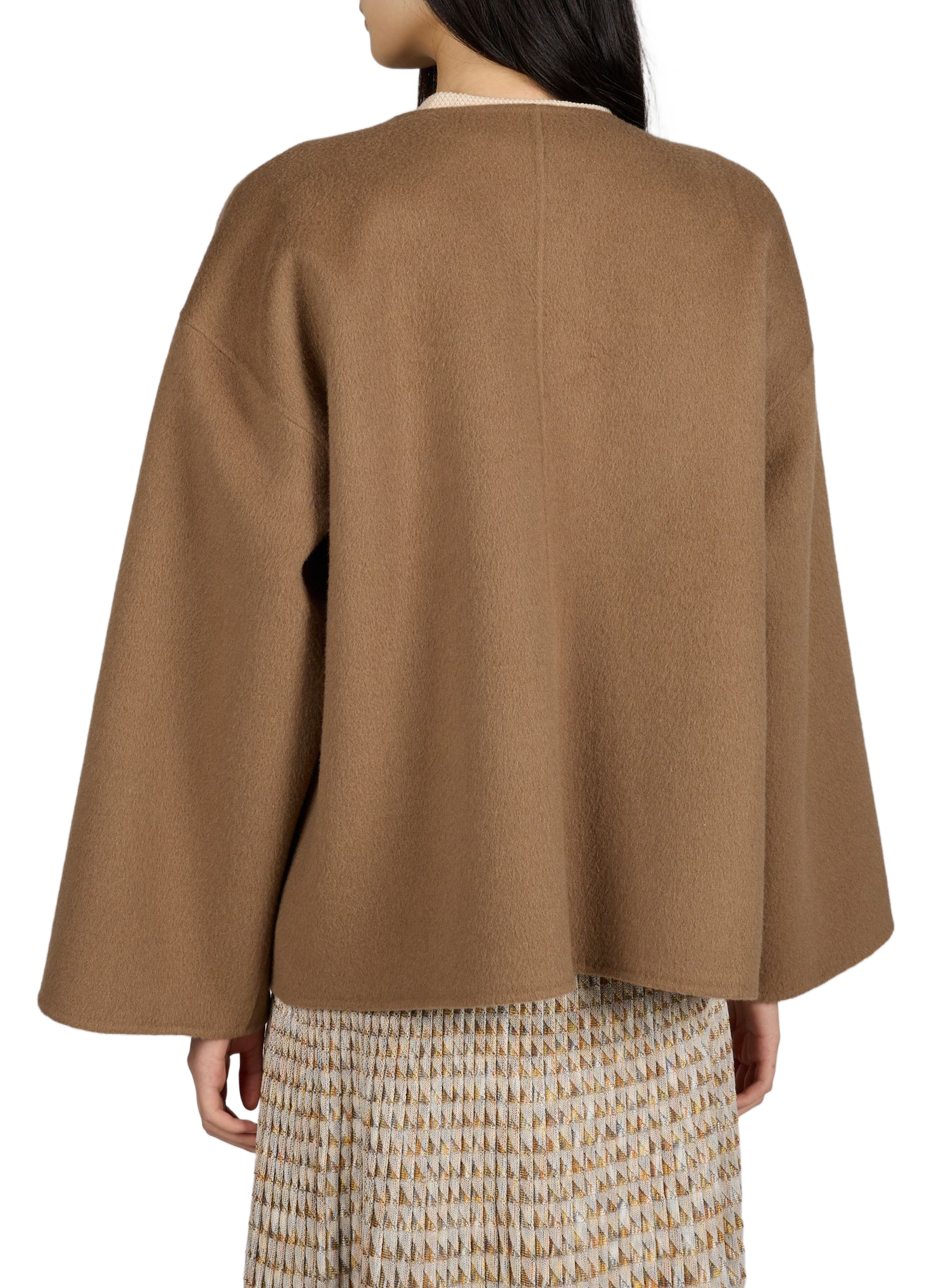 Manteau court en laine  ALMADA Marron