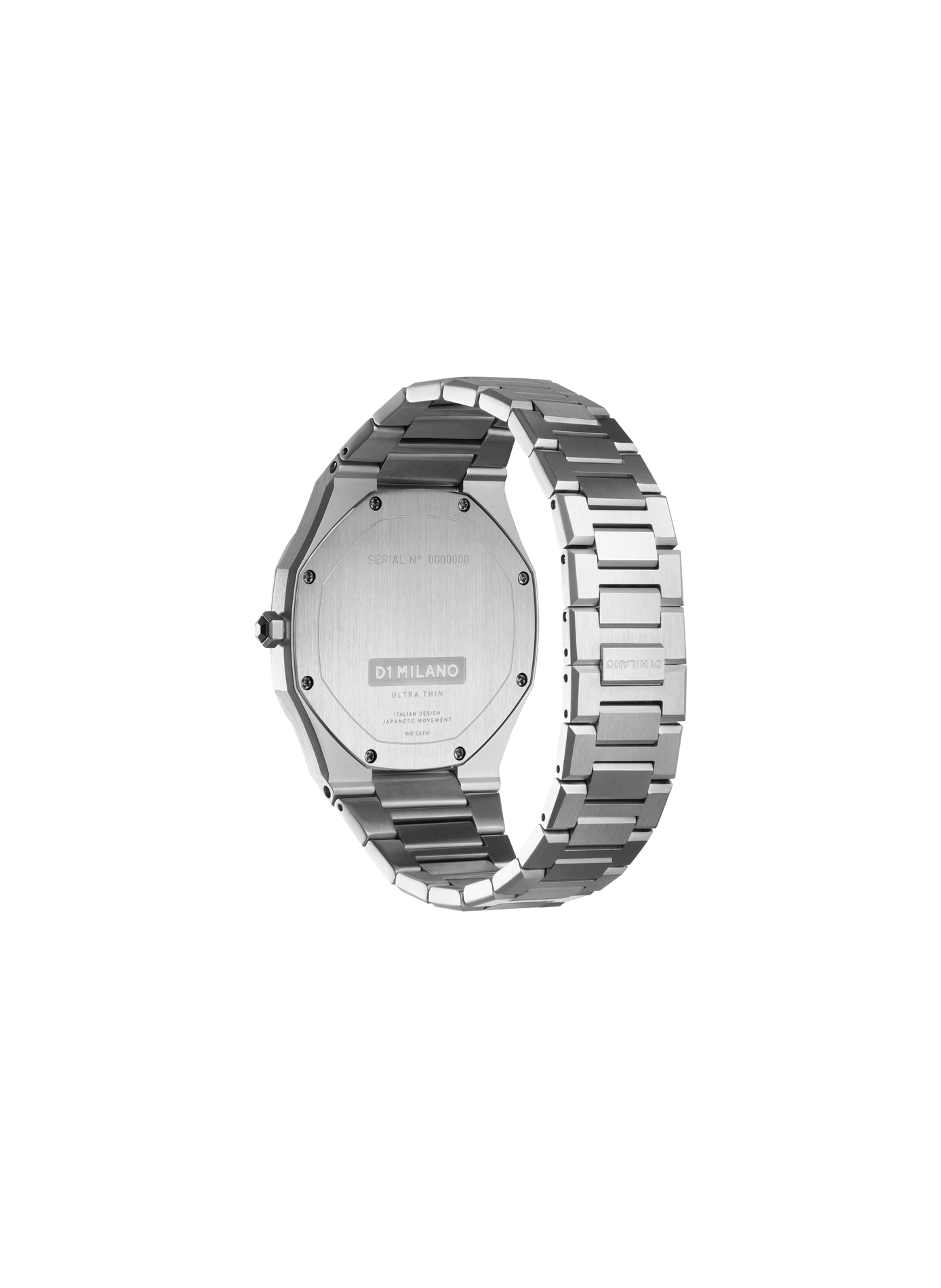 Montre Moss Linen en acier inoxydable D1 MILANO Argent