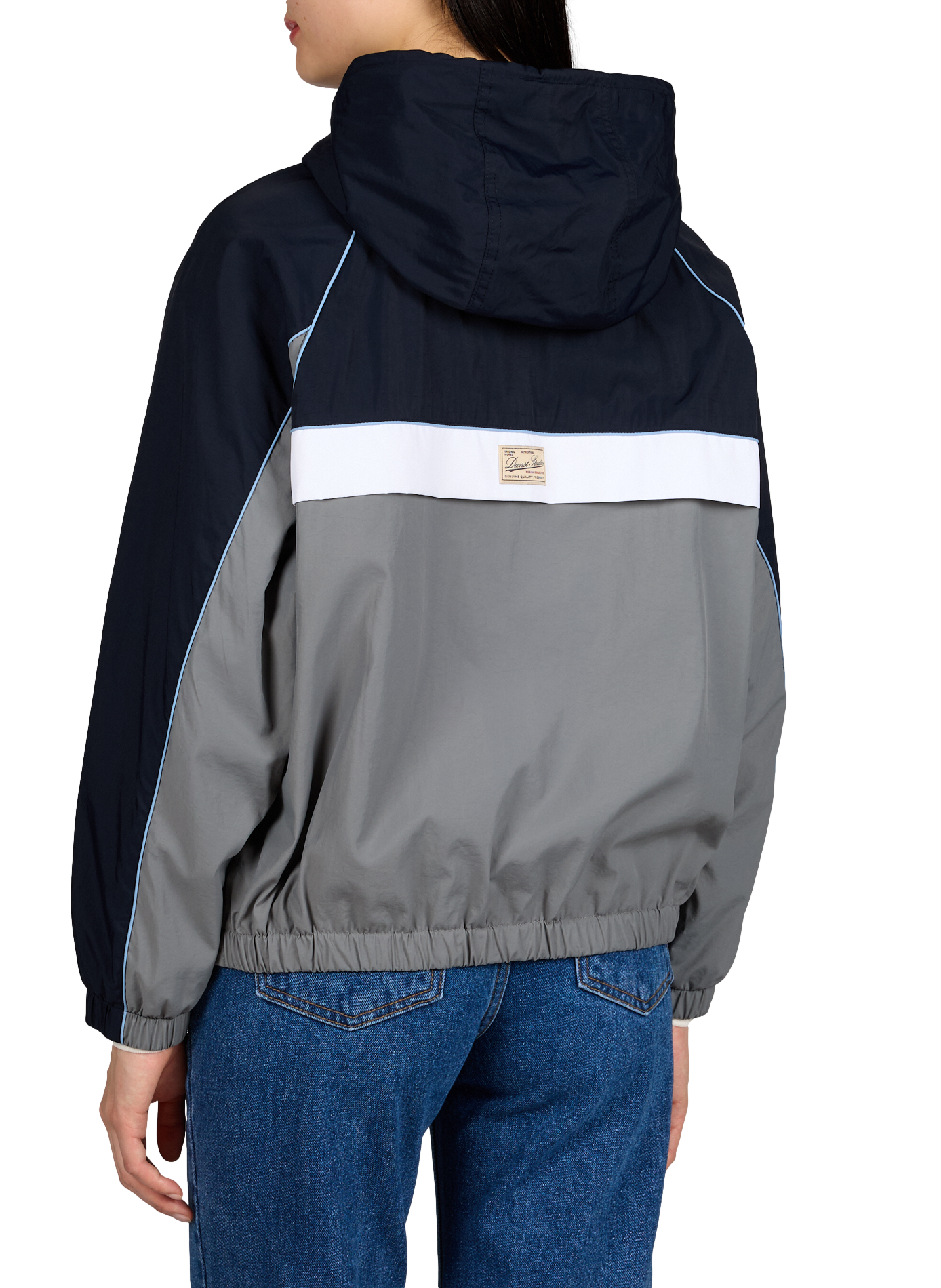 Blouson col rond à capuche DUNST Bleu