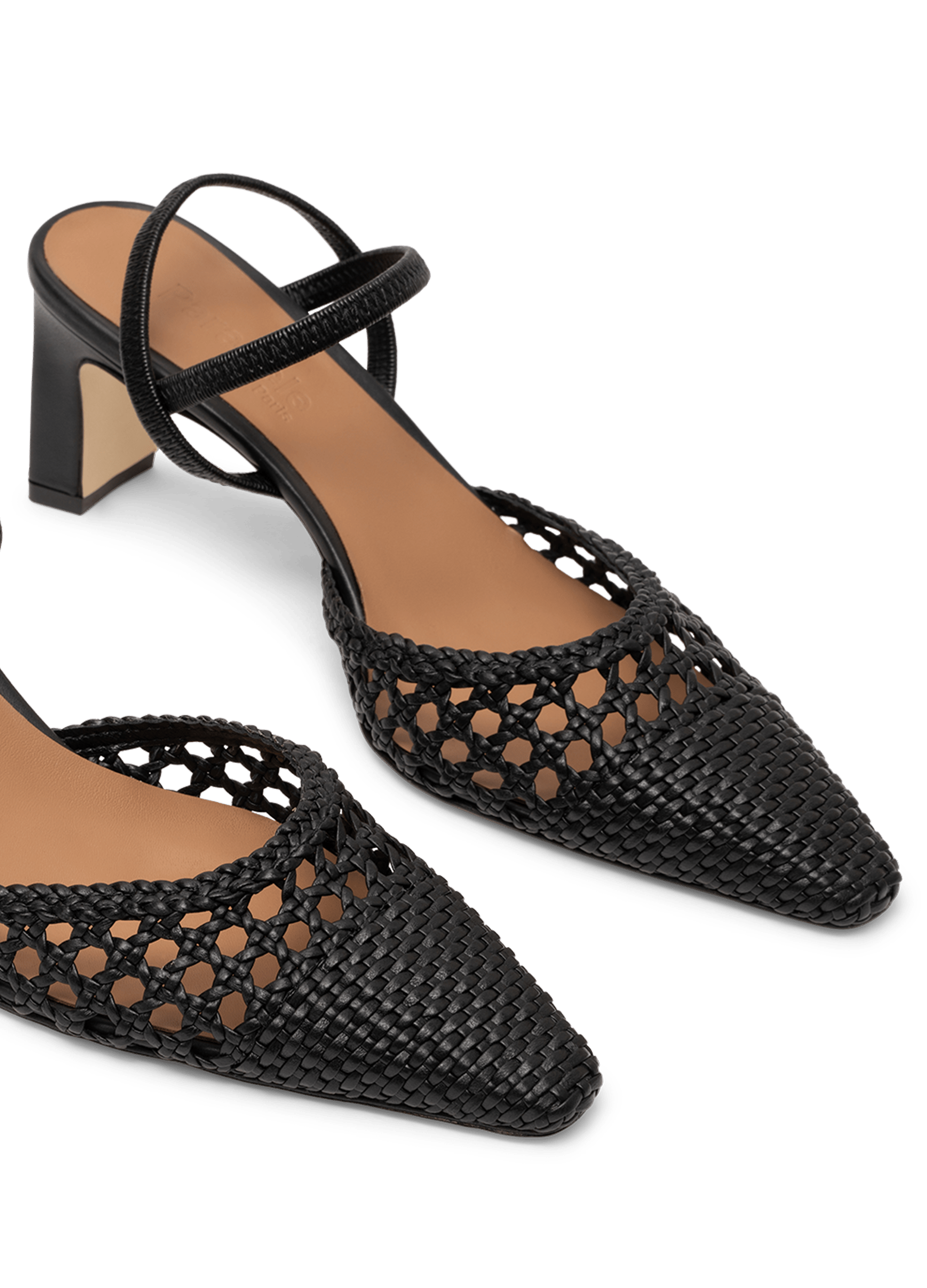 Sling back oria en nappa PARALLELE Noir