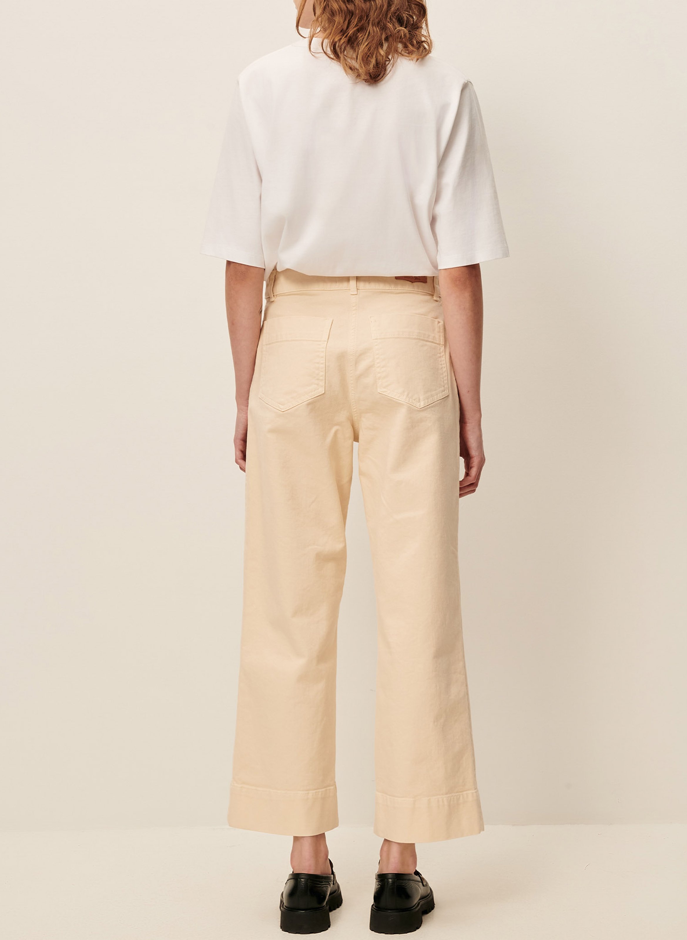 Jean court évasée en coton seakey o SESSUN Beige