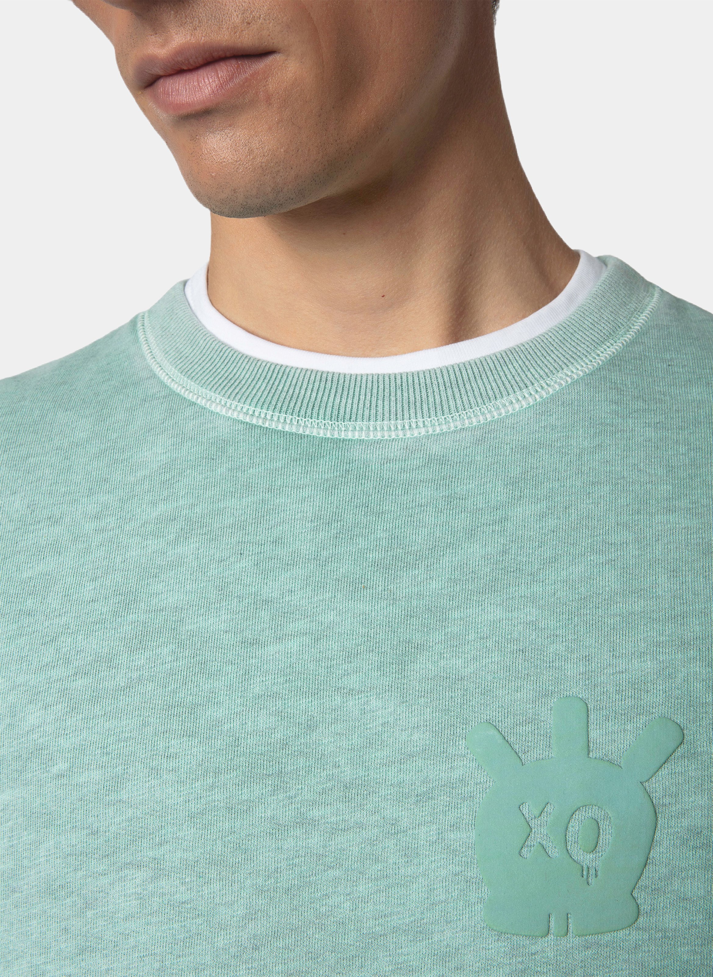 Sweatshirt col rond molletonné en coton stony ZADIG&VOLTAIRE Bleu