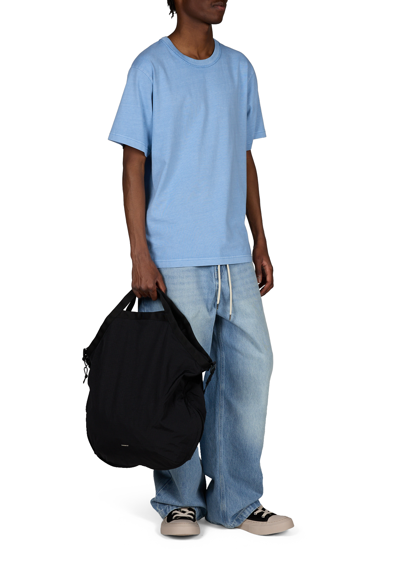 Oversize Baumwoll-T-Shirt ANNARR Blau
