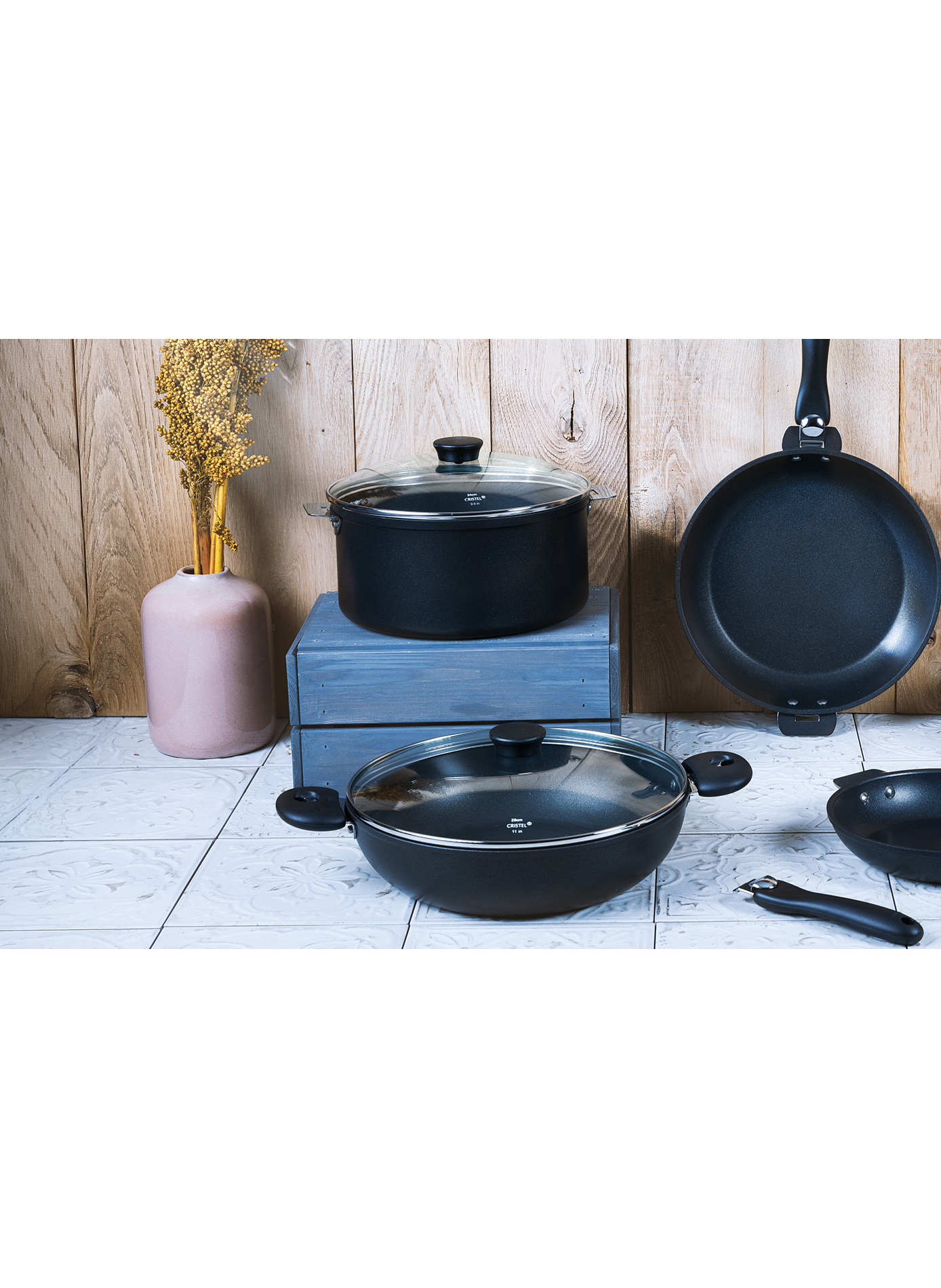 Couvercle en verre bombé Cookway CRISTEL Transparent