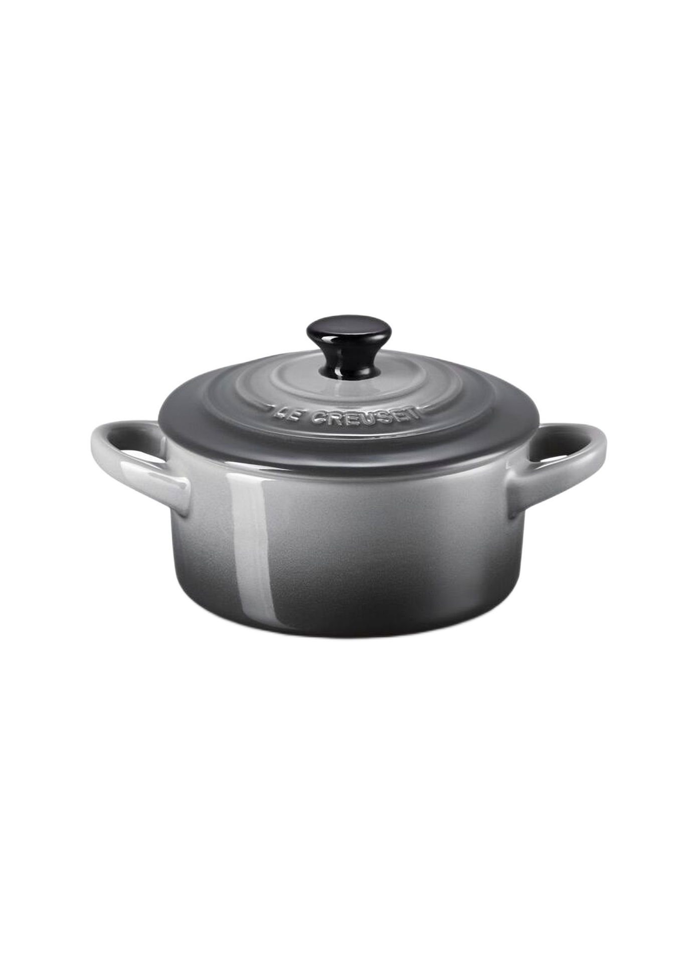 Mini-Kochtopf aus Keramik LE CREUSET Grau