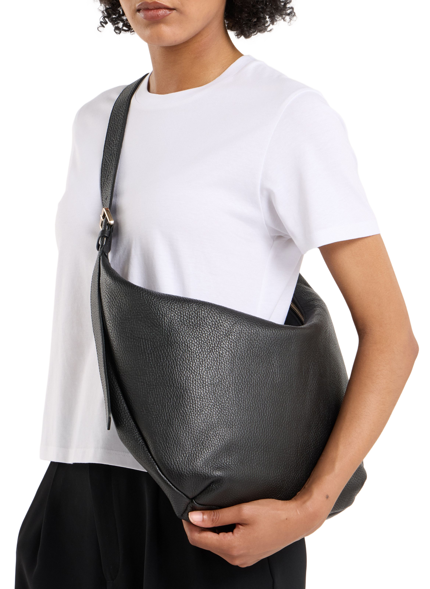 Ganane leather handbag SAISON 1865 Black