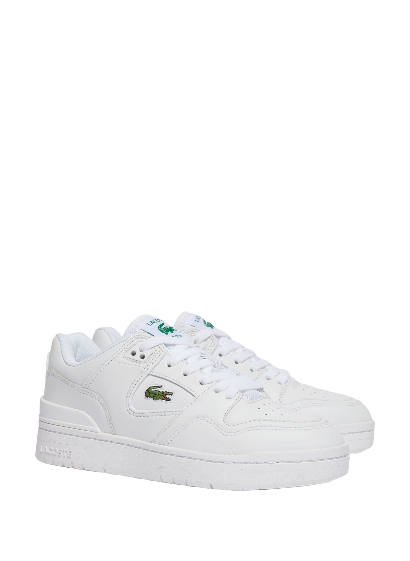 Low-top sneakers COURT CAGE SET 126 5 SFA in mixed leather LACOSTE White
