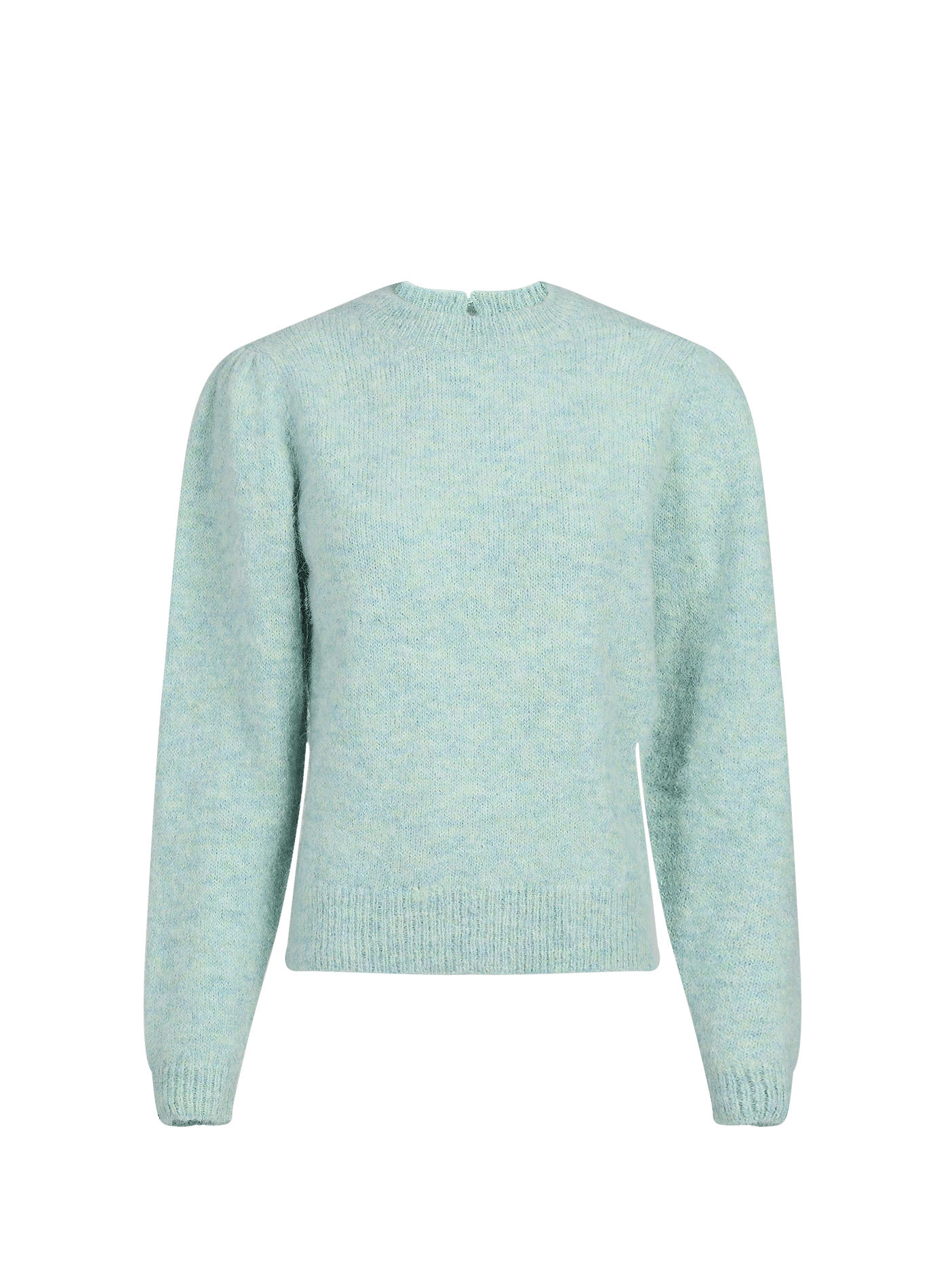 Fitzgerald oversized round neck wool blend sweater PETITE MENDIGOTE Blue