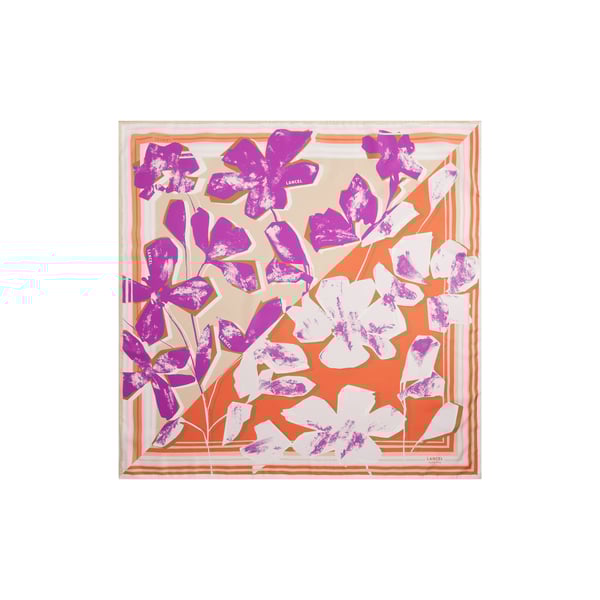 Carré de soie Fleurs Arty
