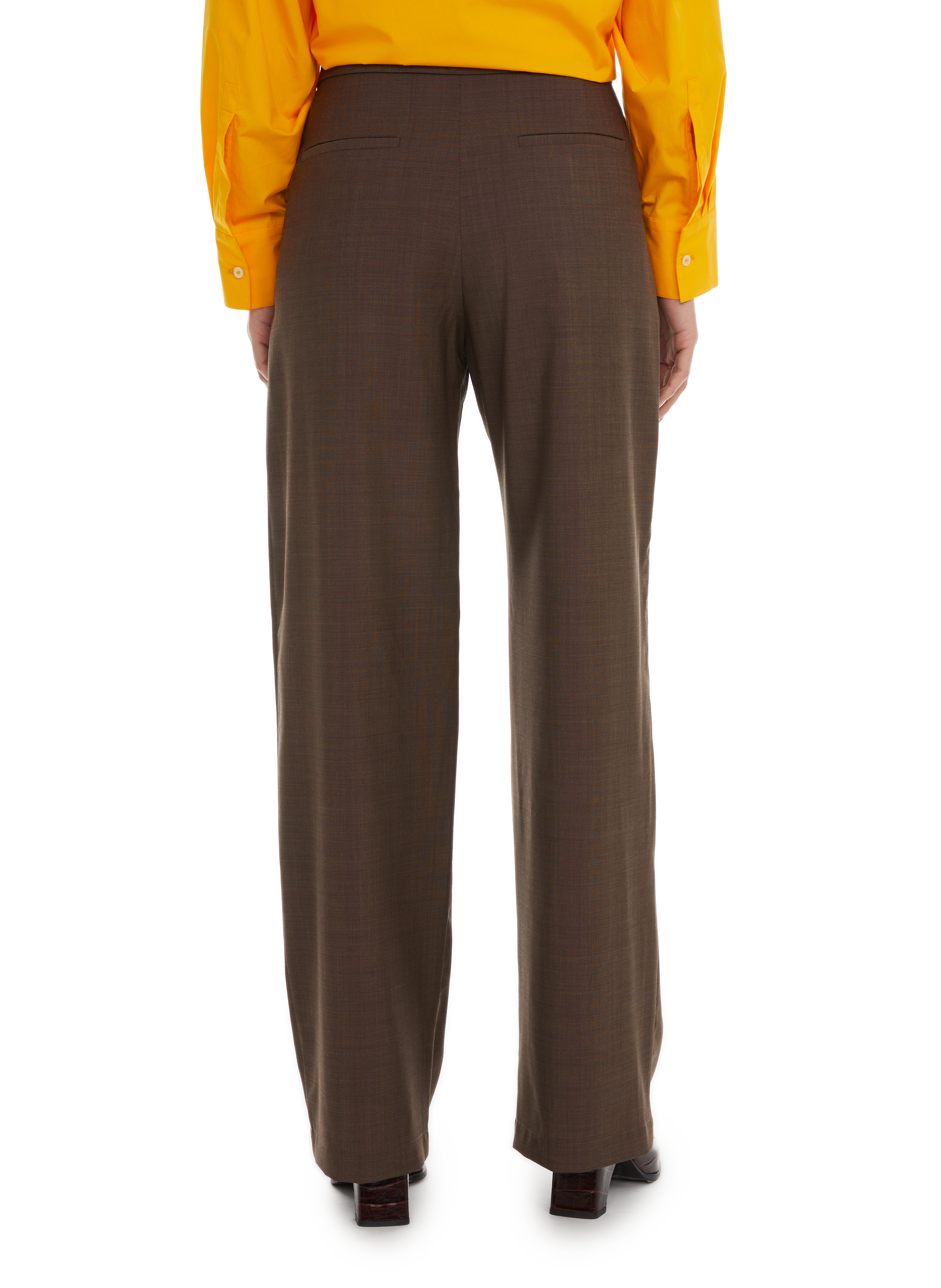 Pantalon en laine  EUDON CHOI Marron