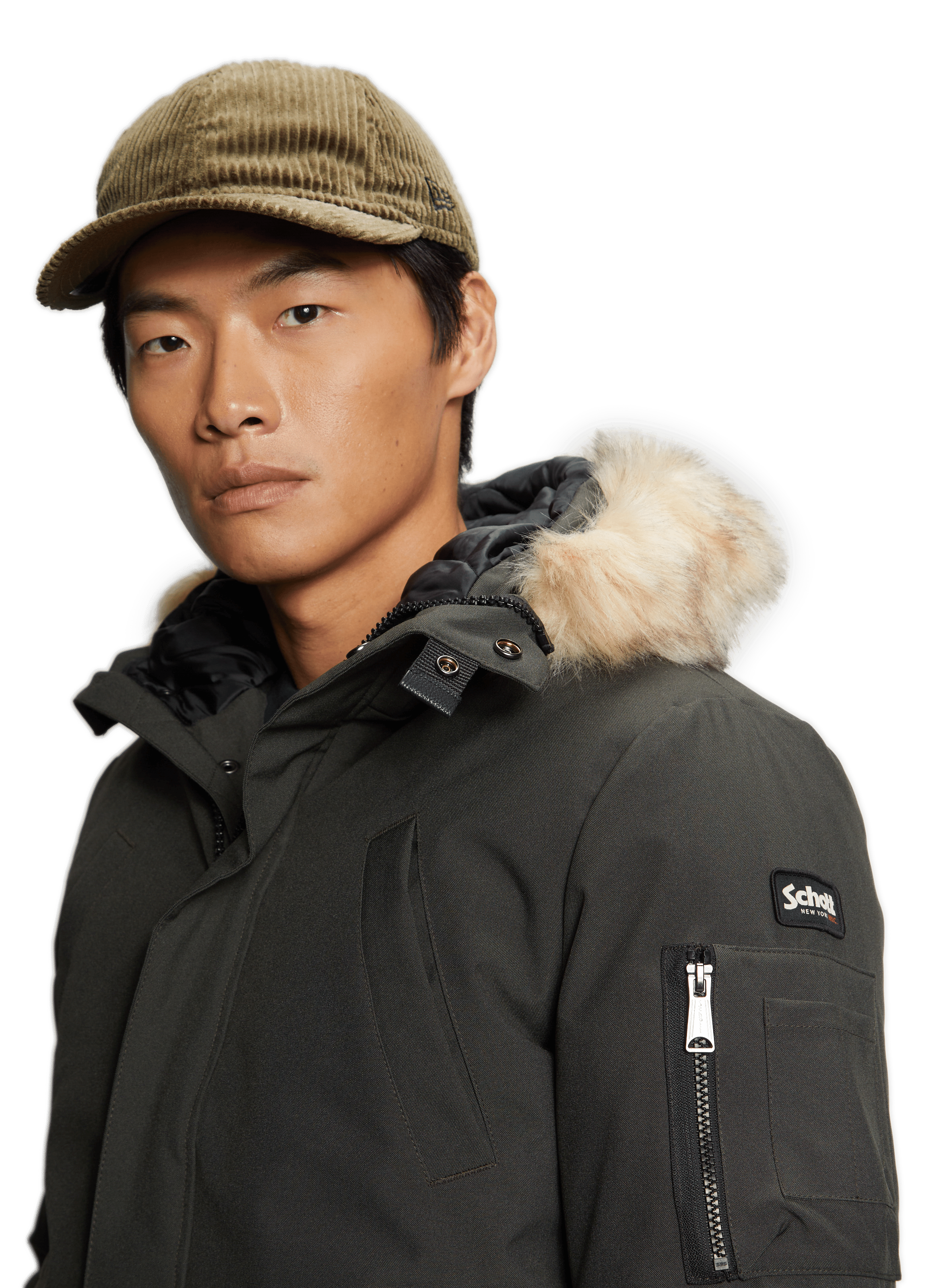 Casquette en velours côtelé  NEW ERA Vert