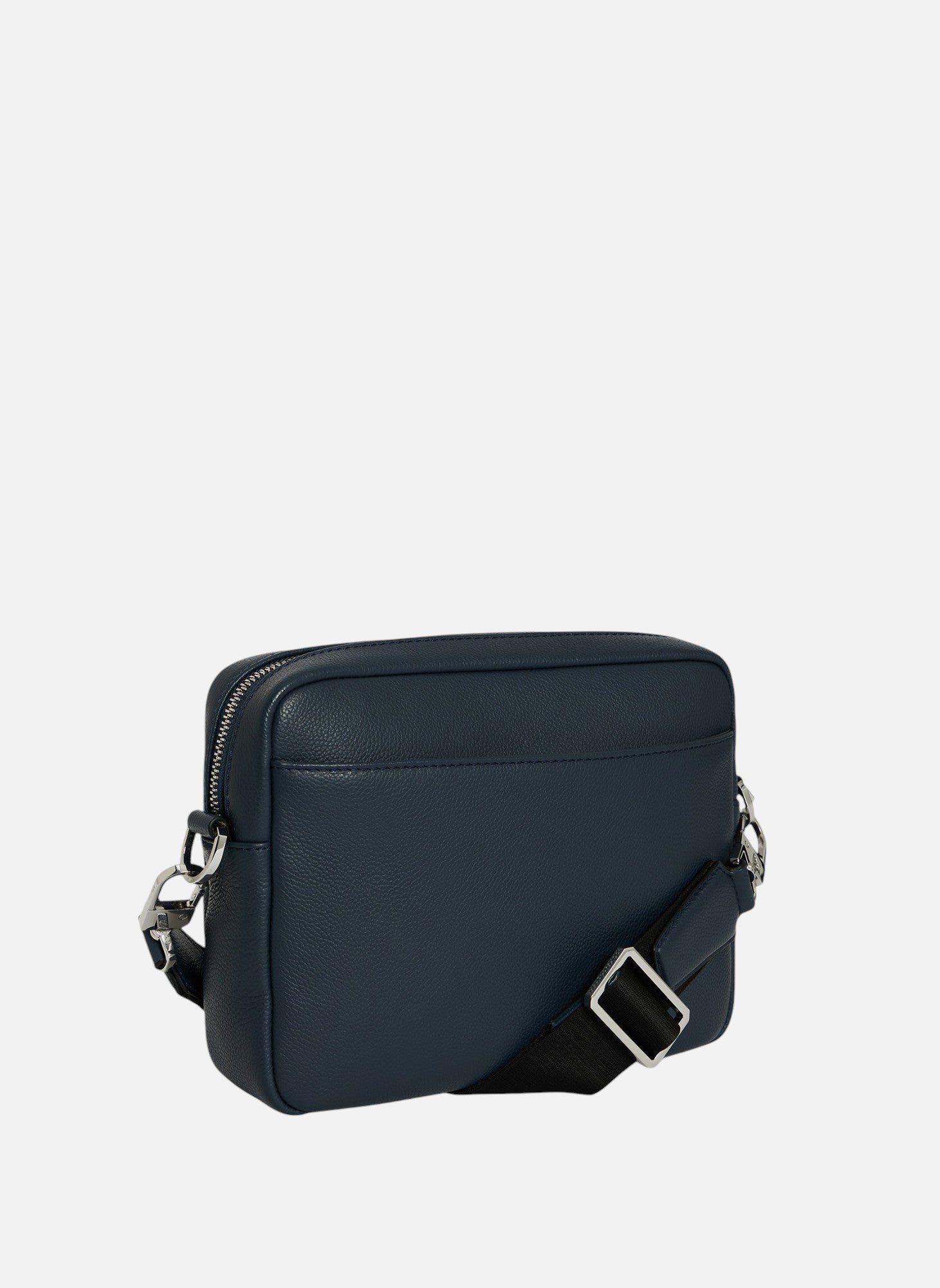 Petit sac bandoulière marceau en cuir grainé LE TANNEUR Bleu