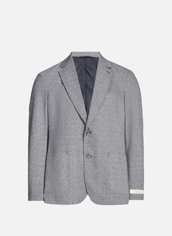 Slim fit cotton blend blazer Blue by GANT GANT Slim fit cotton blend blazer Blue