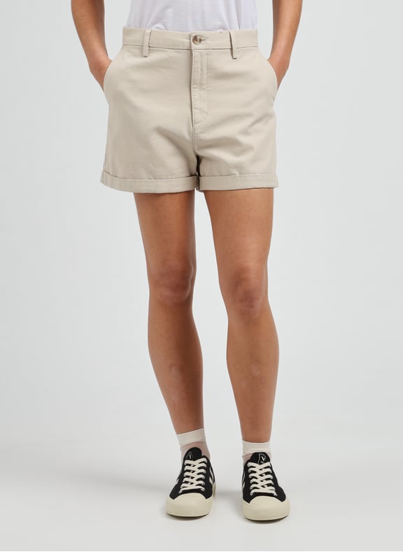 Short in cotton and linen Beige by DOCKERS DOCKERS Short in cotton and linen Beige