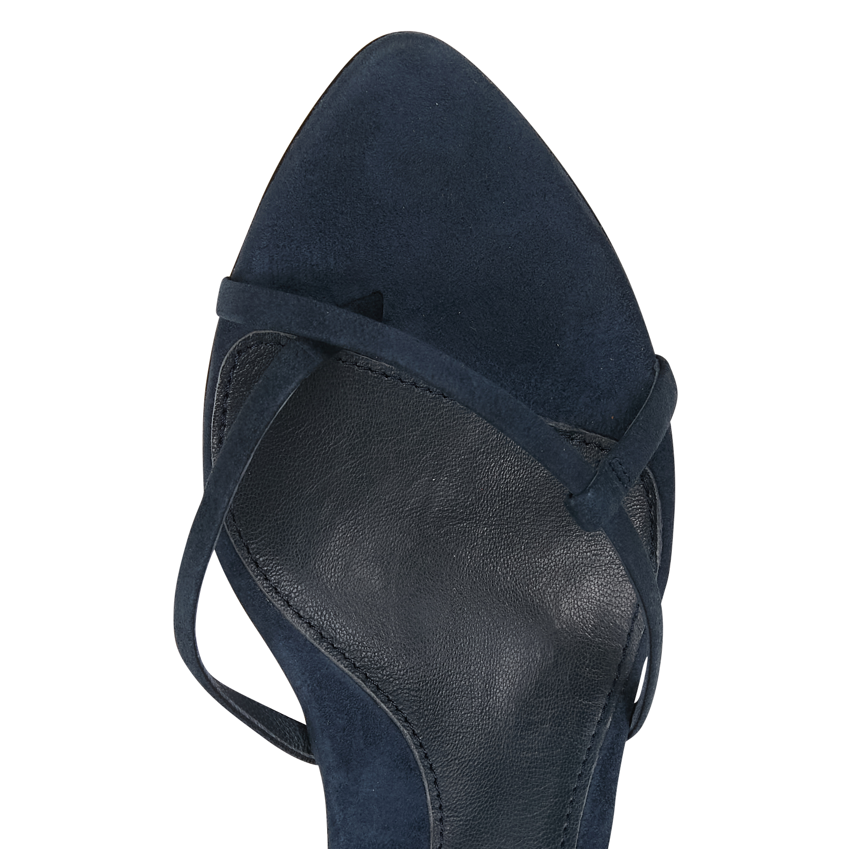 Sandales à talon en cuir velours cera BA&SH Bleu