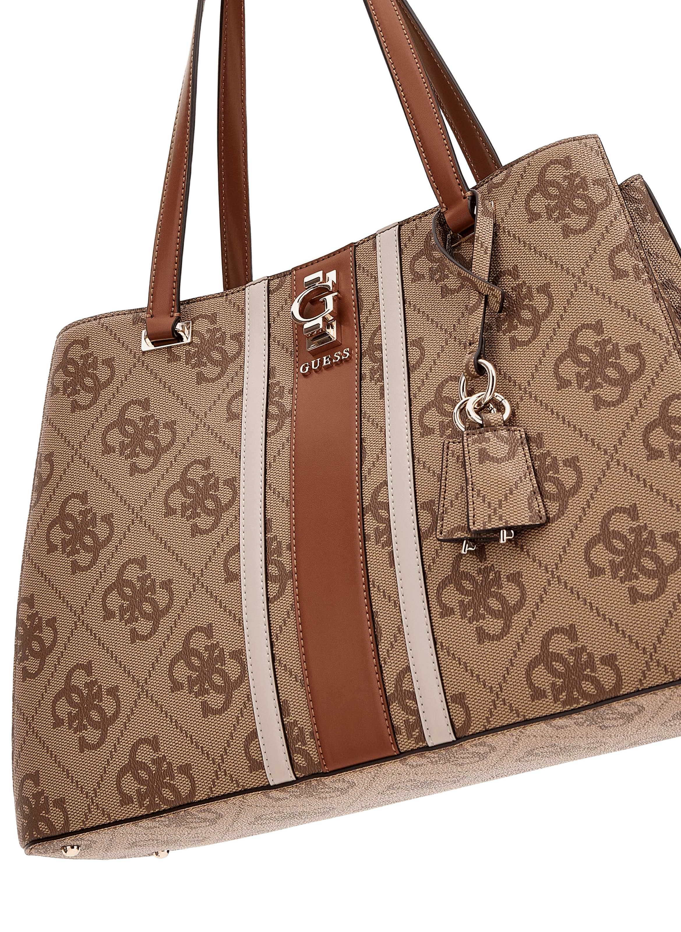 Logo shoulder bag GUESS Brown