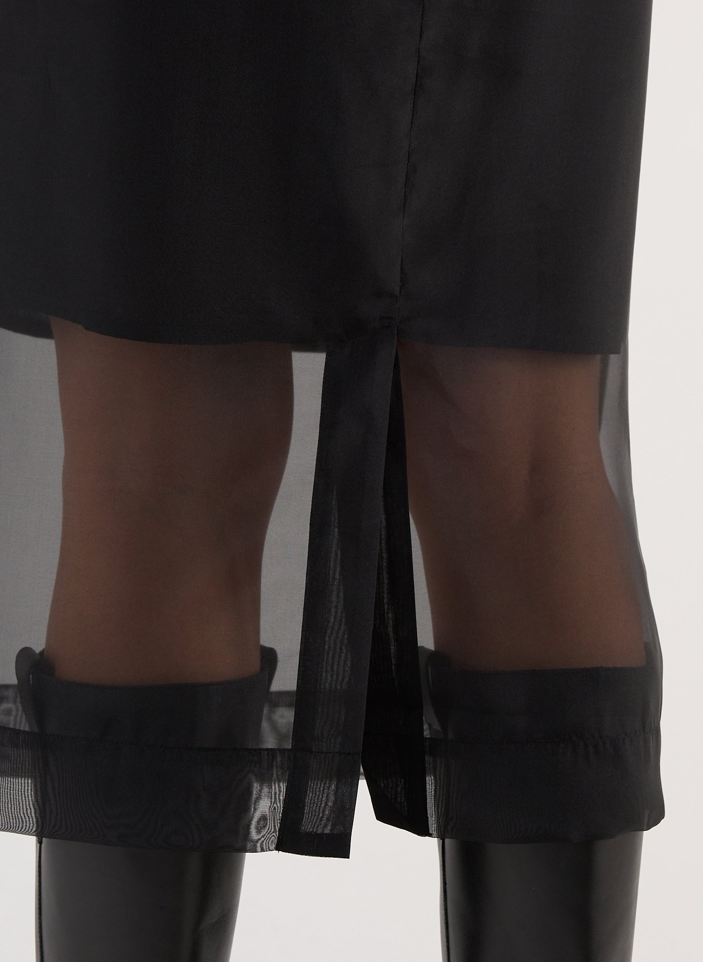 Straight midi skirt SAISON 1865 Black