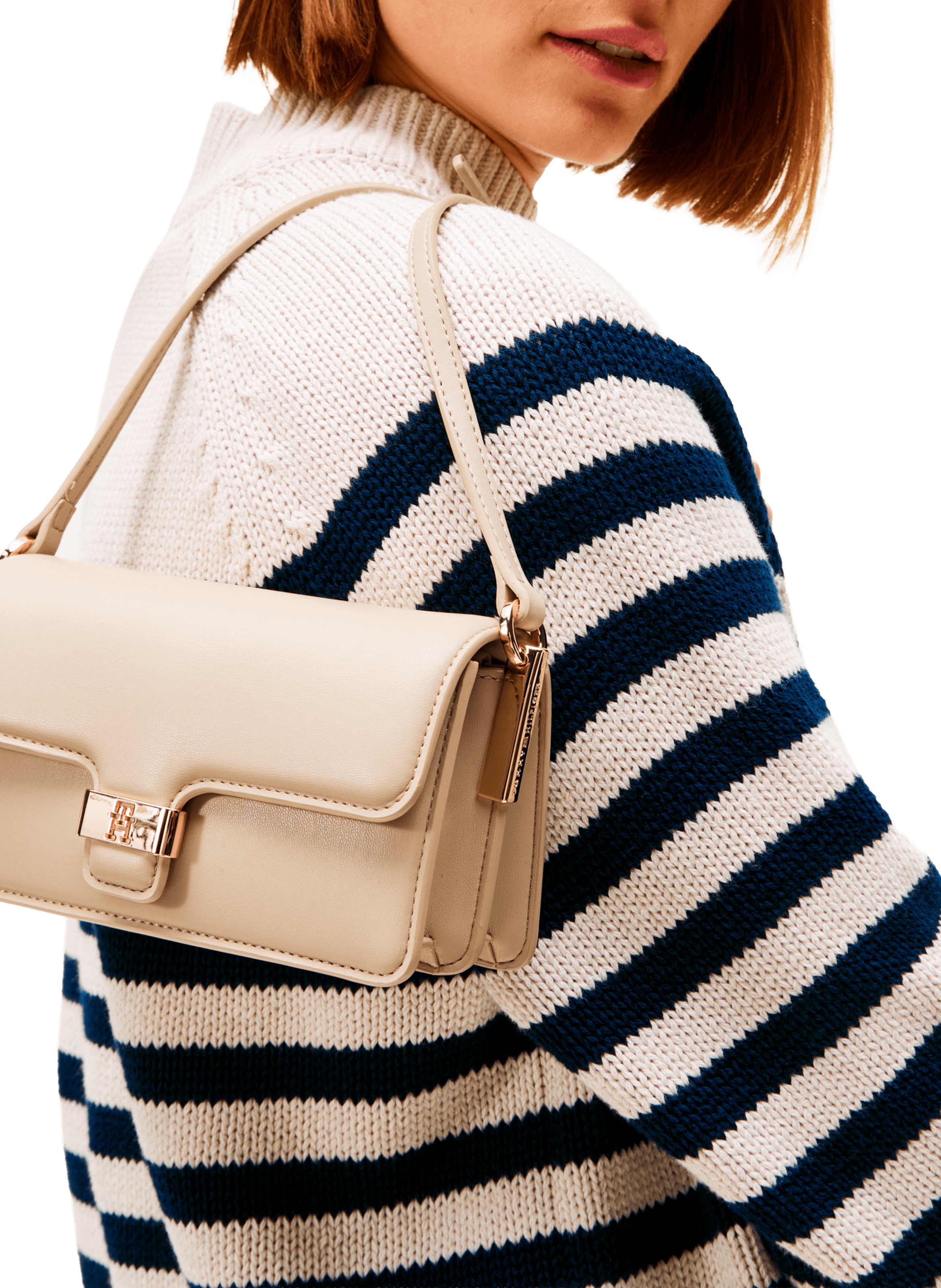 Sac à bandoulière Heritage à rabat TOMMY HILFIGER Beige