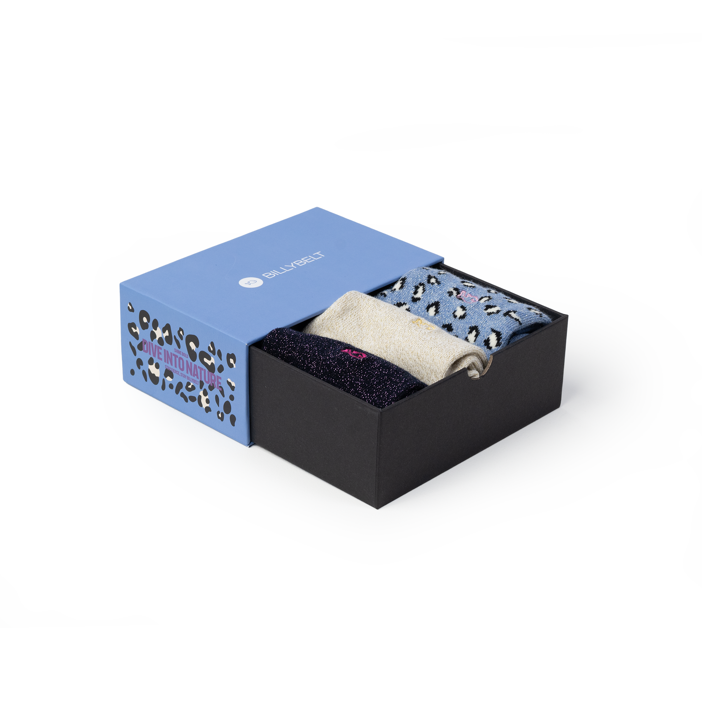 Coffret de 3 chaussettes femme BILLYBELT Bleu