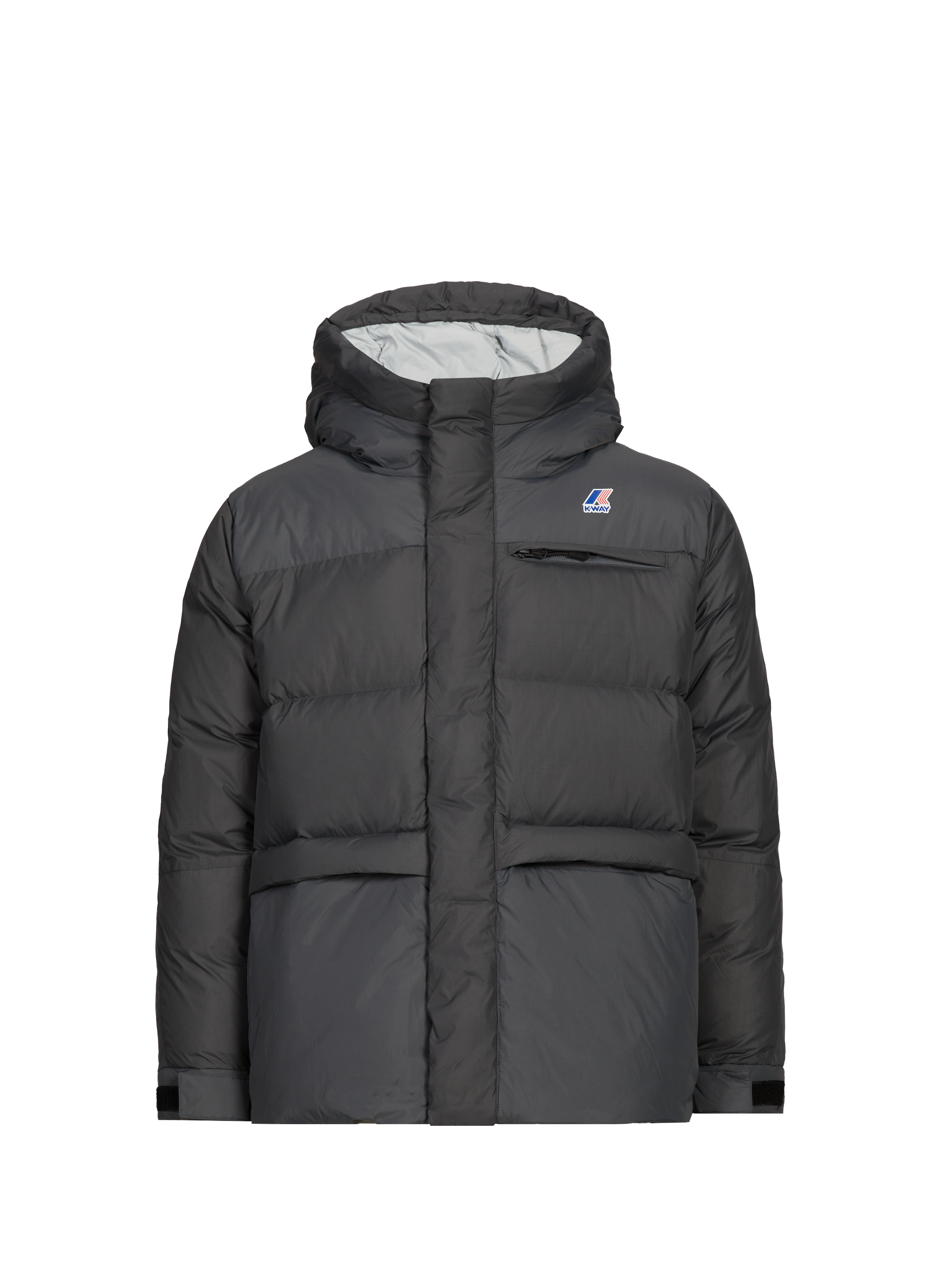 K-WAY Aurele Heavy Warm Puffer Coat Grey
