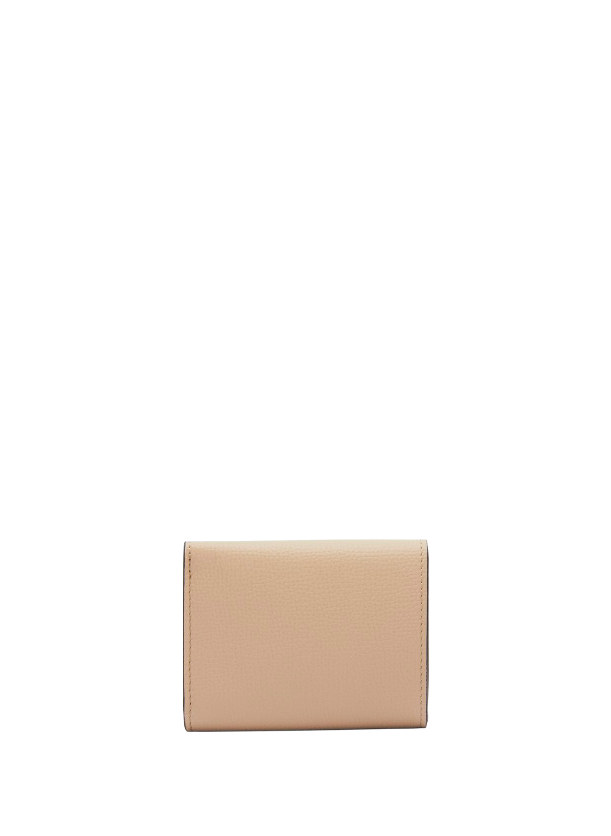 Three-fold Anagram calfskin leather wallet LOEWE Beige