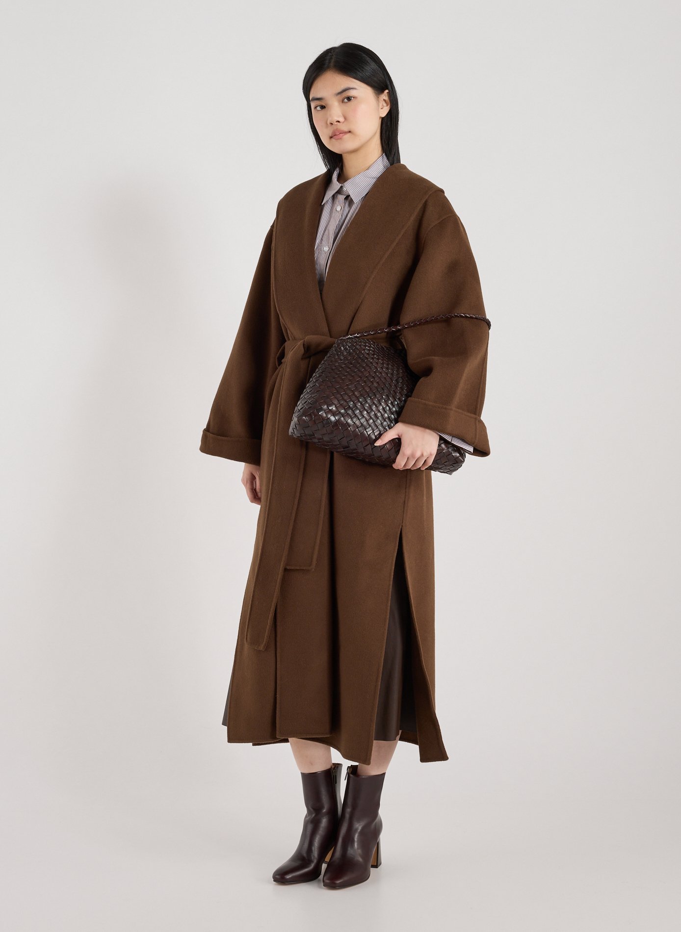 Santa Maria leather handbag DRAGON DIFFUSION Brown