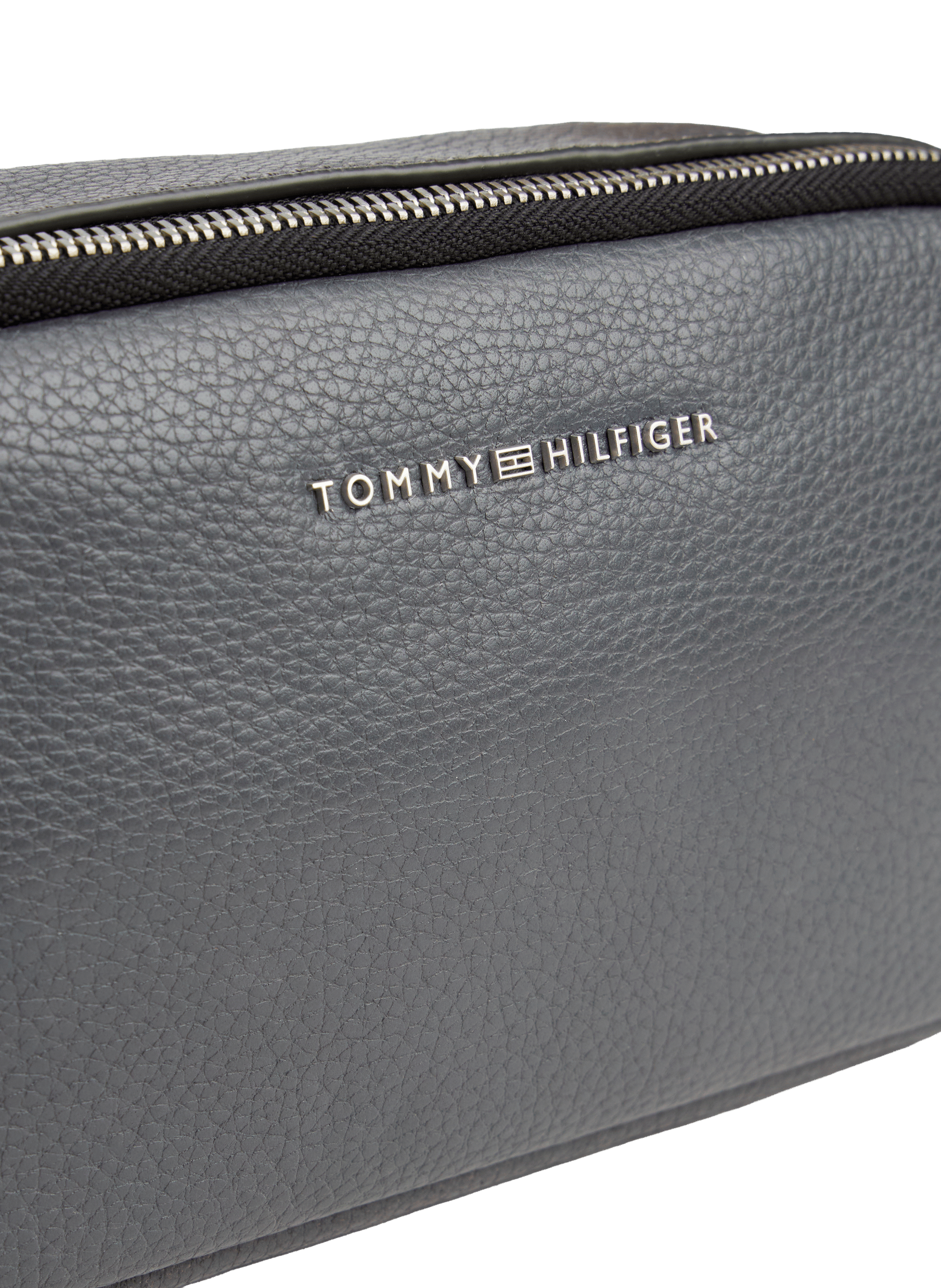 Grained faux leather camera bag TOMMY HILFIGER Grey