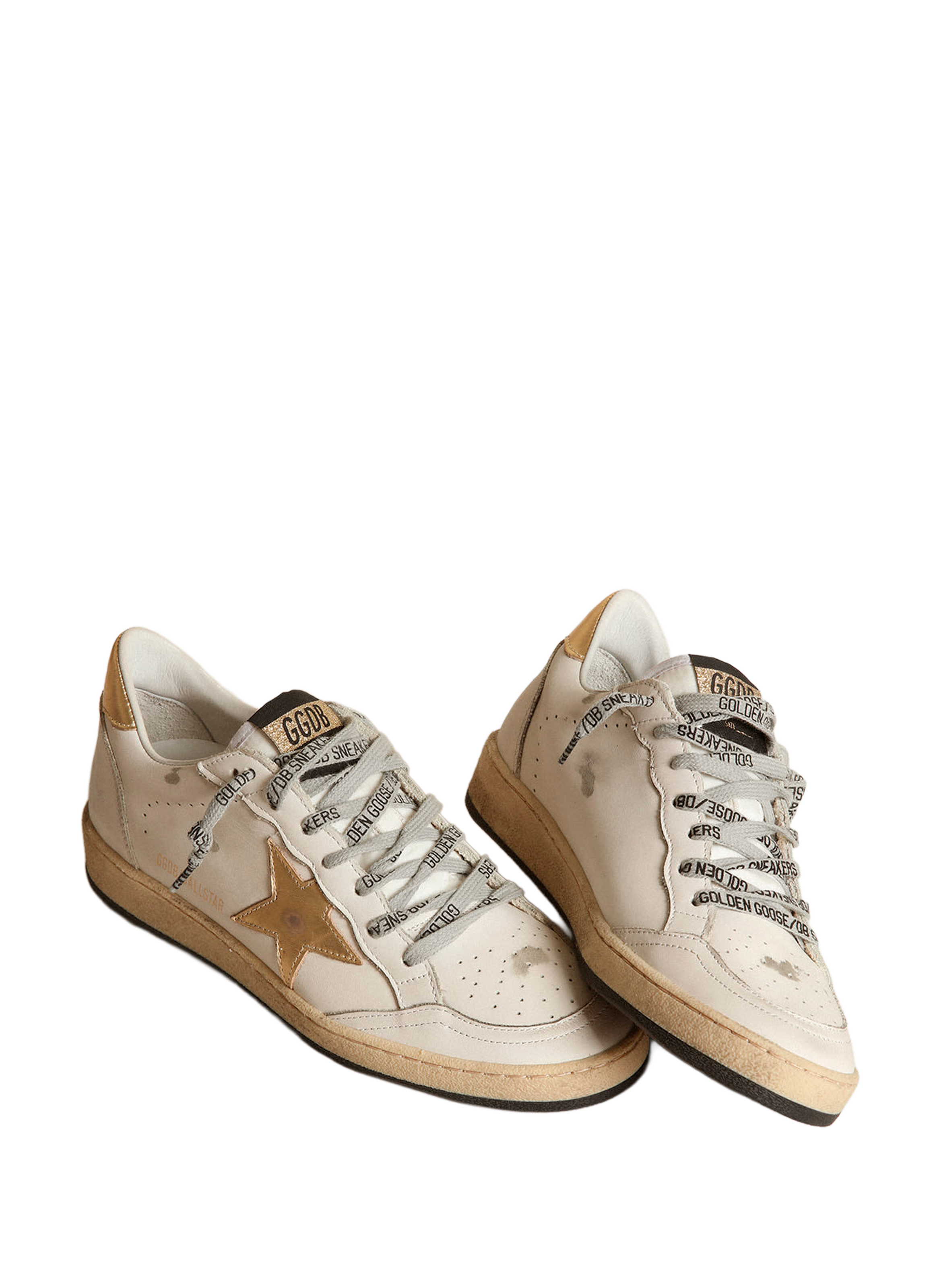 Basket en cuir avec étoile GOLDEN GOOSE Multicolore