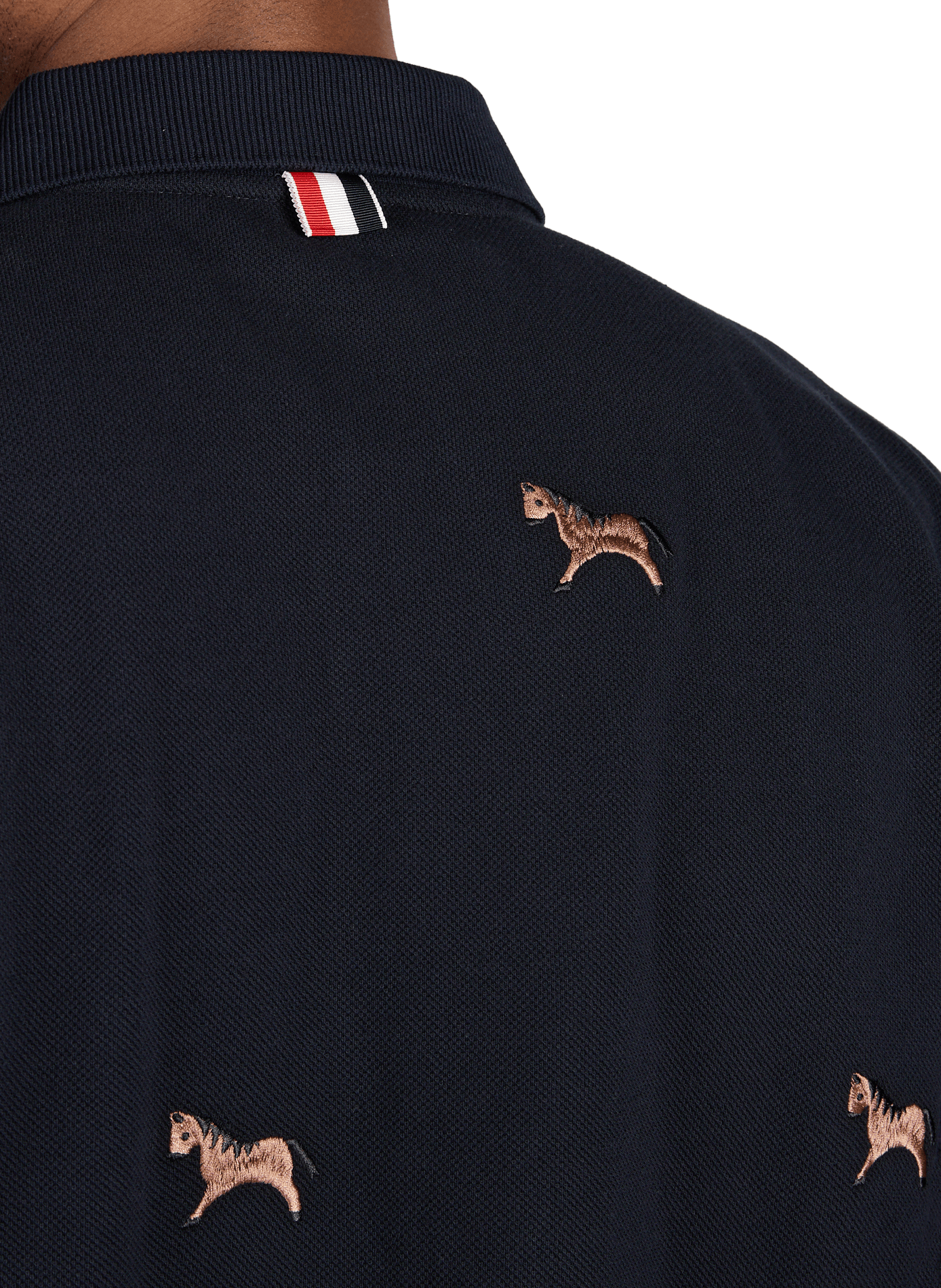  Cotton polo shirt  THOM BROWNE Blue