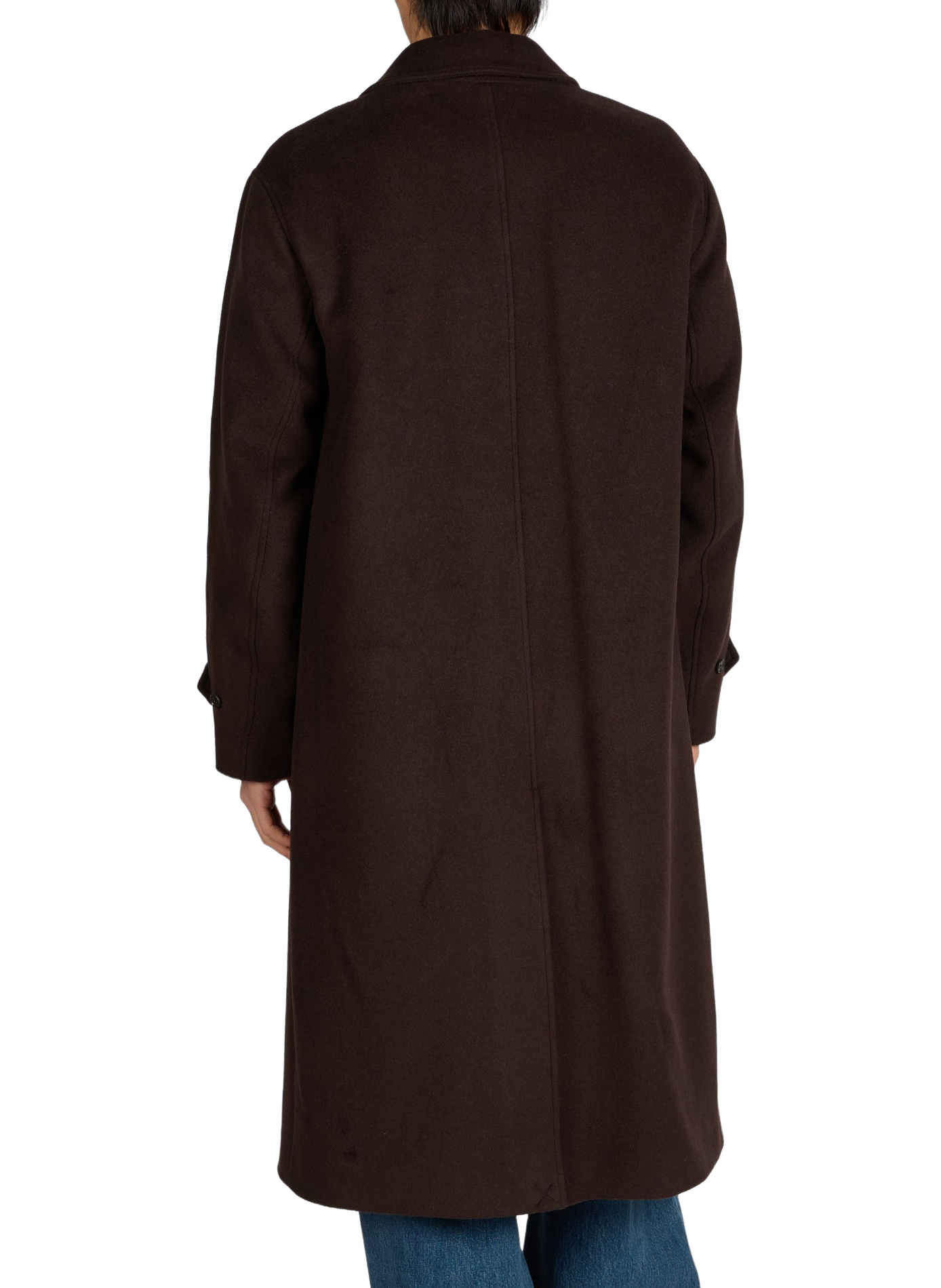 Straight coat with classic collar NN.07 Brown