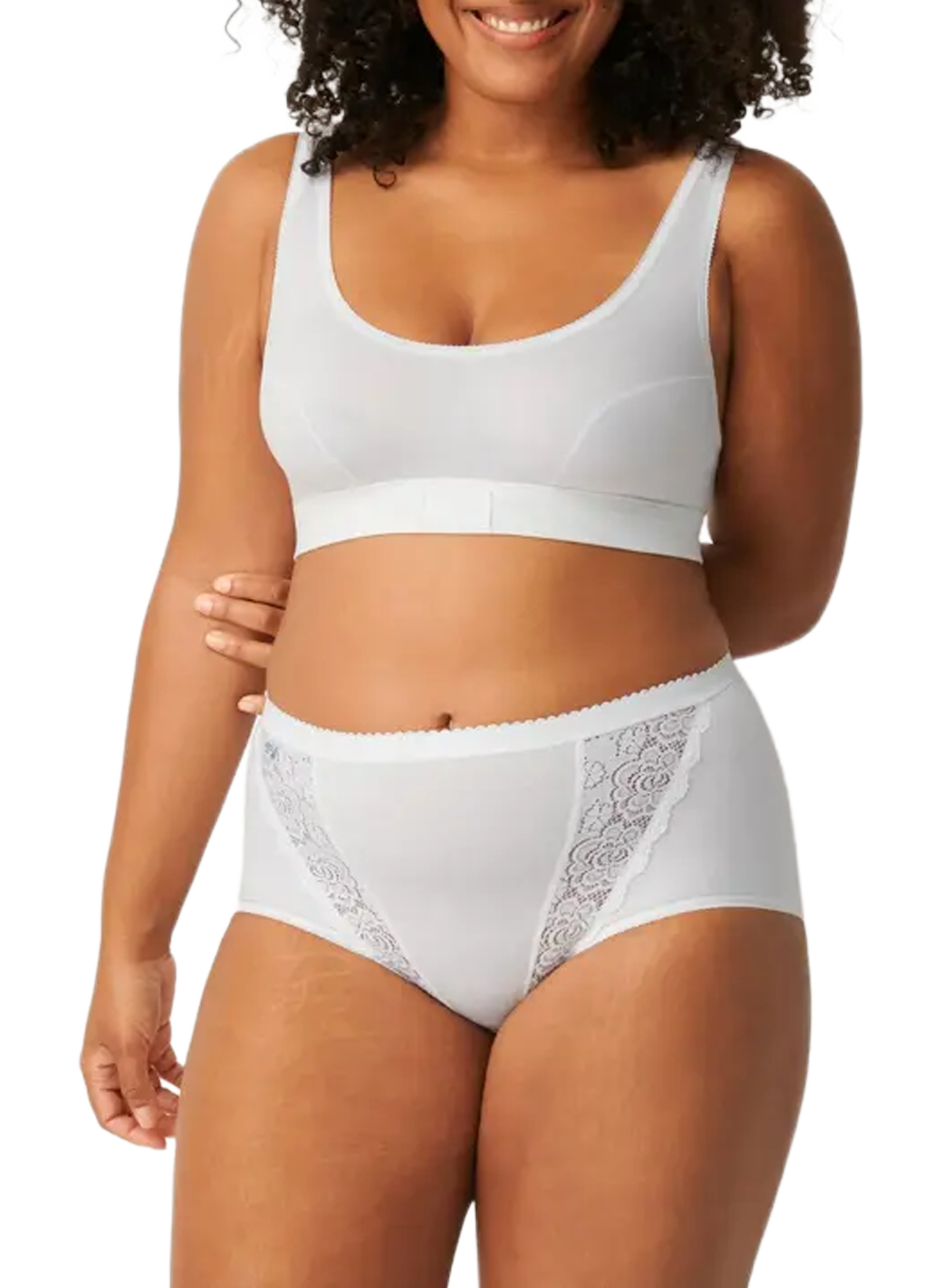 Set of 4 cotton blend panties SLOGGI Pink