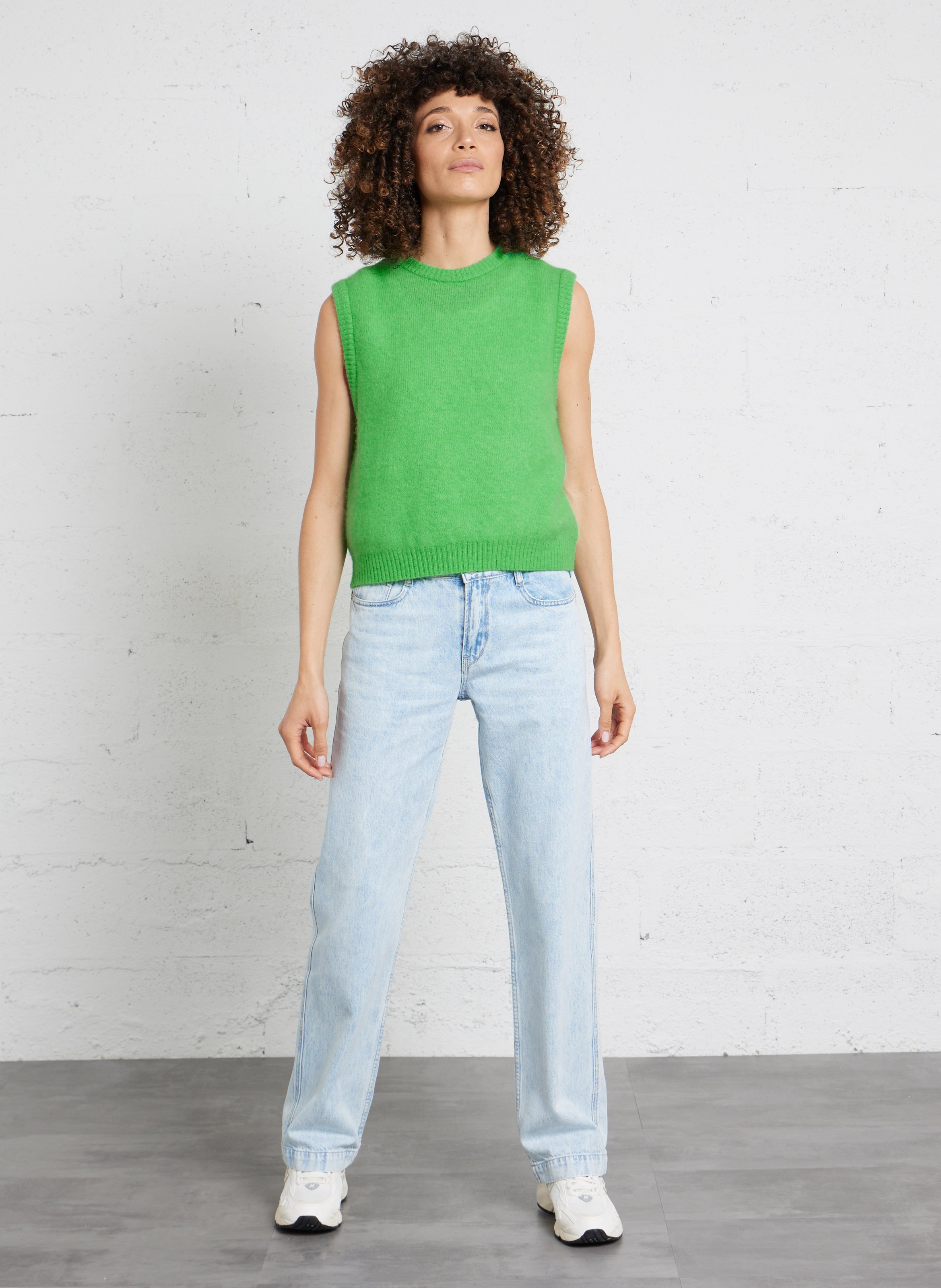 Pull oversize en maille vitow AMERICAN VINTAGE Vert