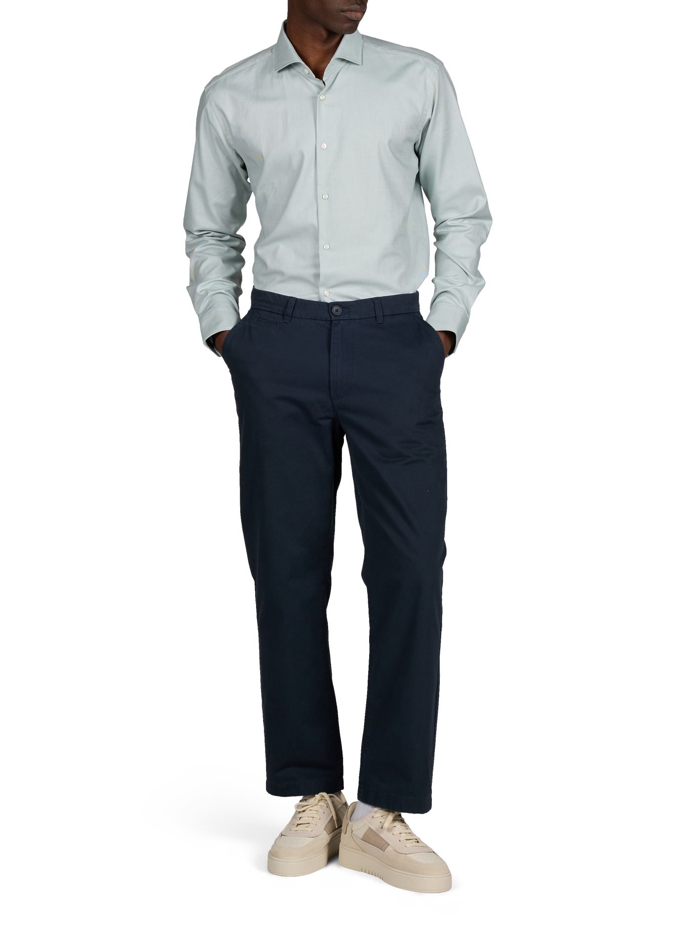 Straight cotton blend Shirt BOSS Green