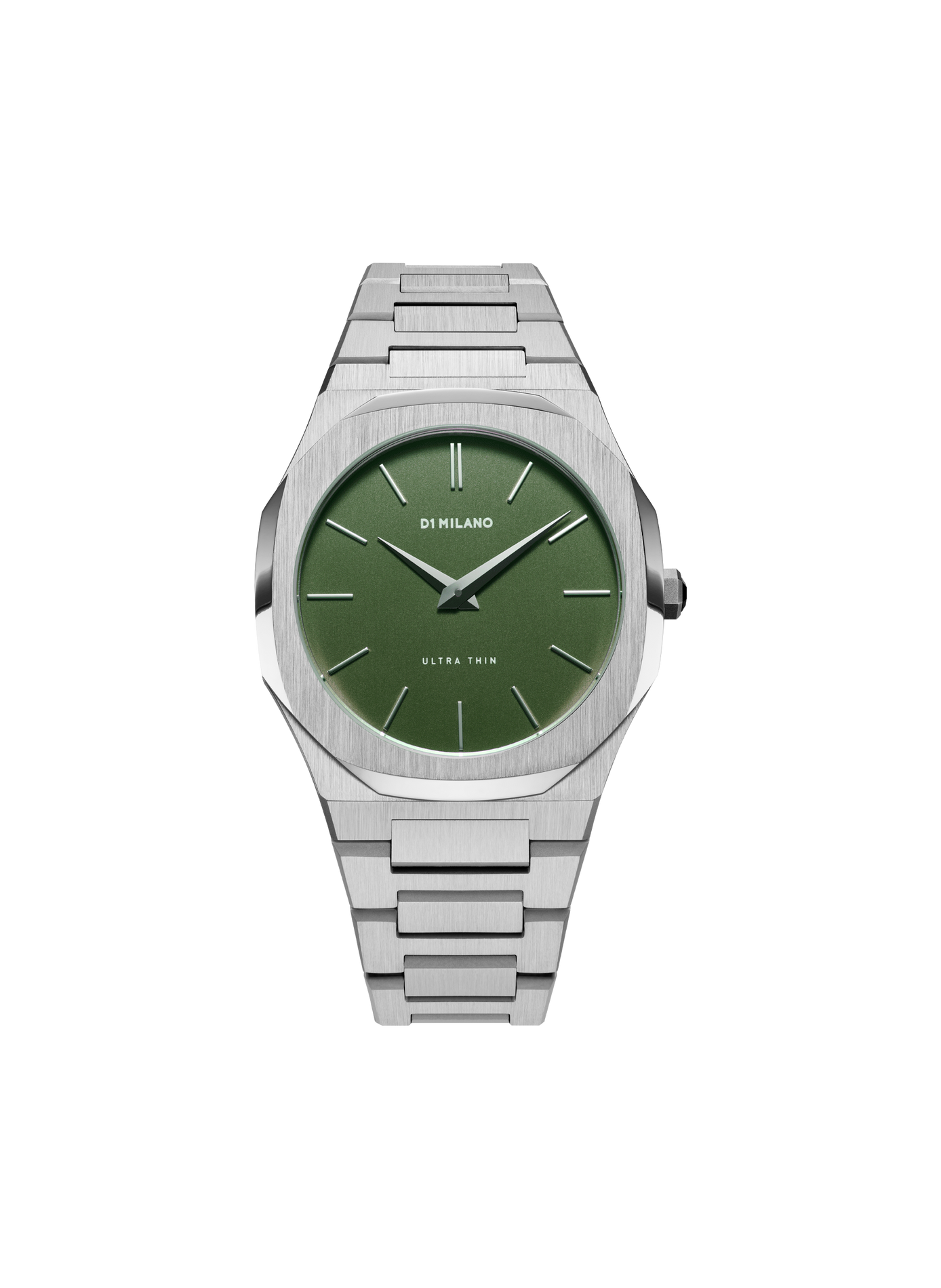 Montre Moss Linen en acier inoxydable D1 MILANO Argent
