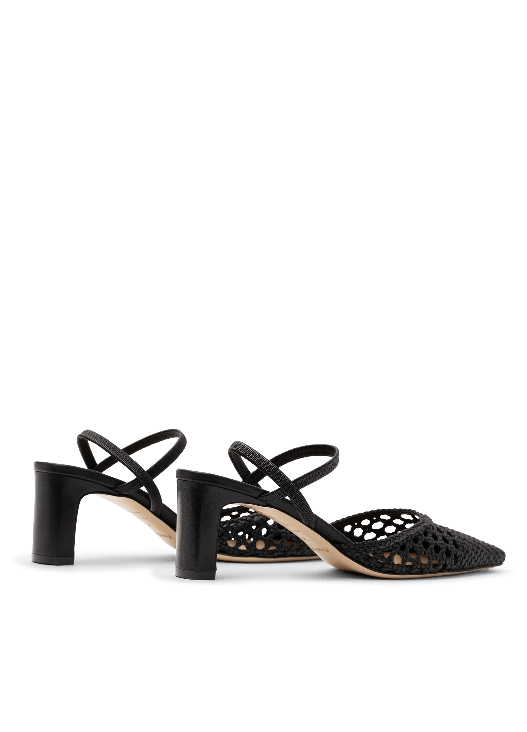 Sling back oria en nappa PARALLELE Noir