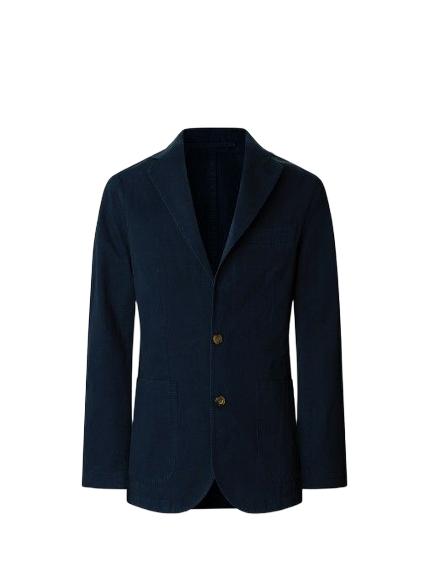 Fitted cotton and linen blazer FACONNABLE Blue