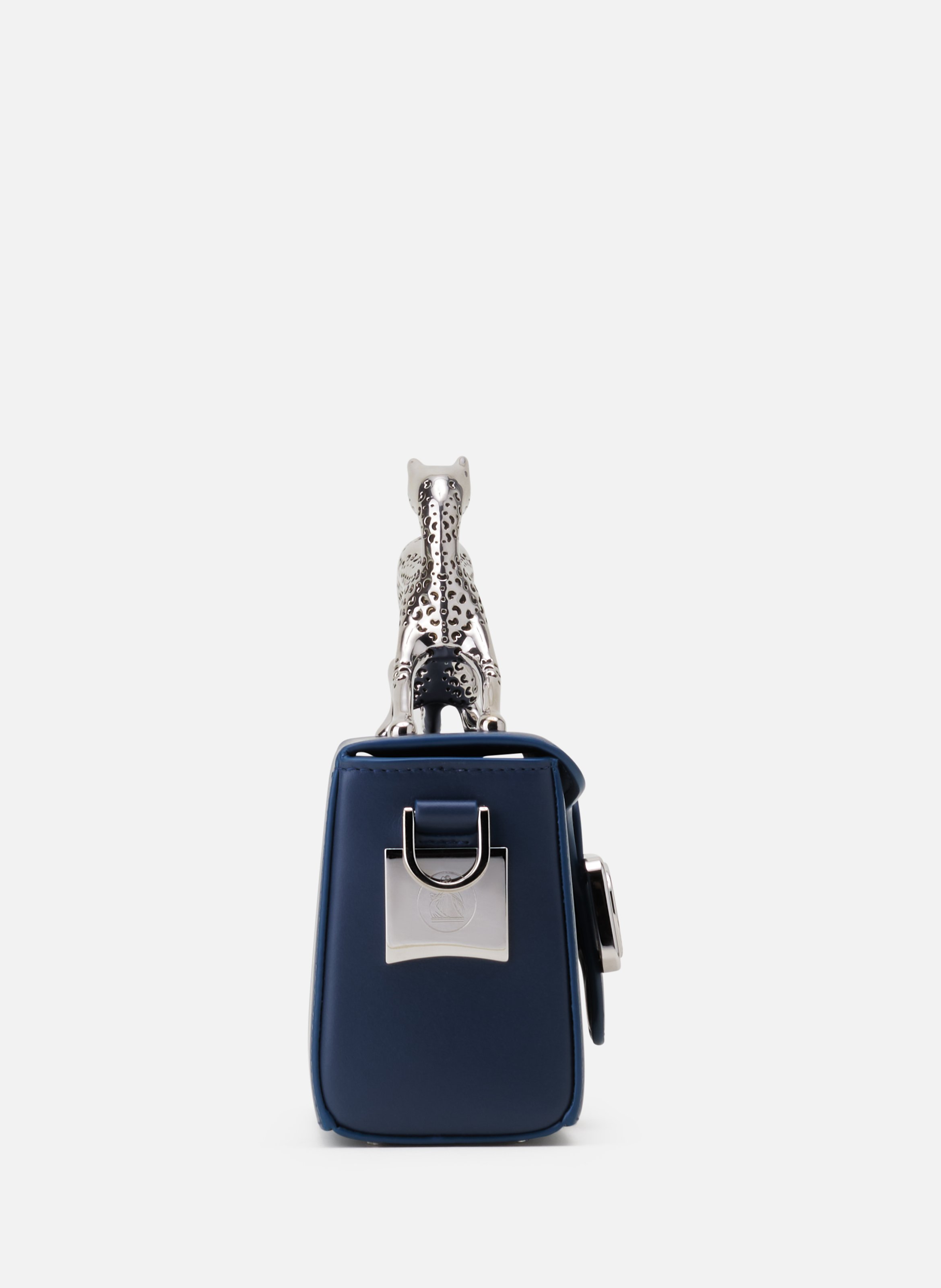 Sac pencil cat nano en cuir LANVIN Bleu